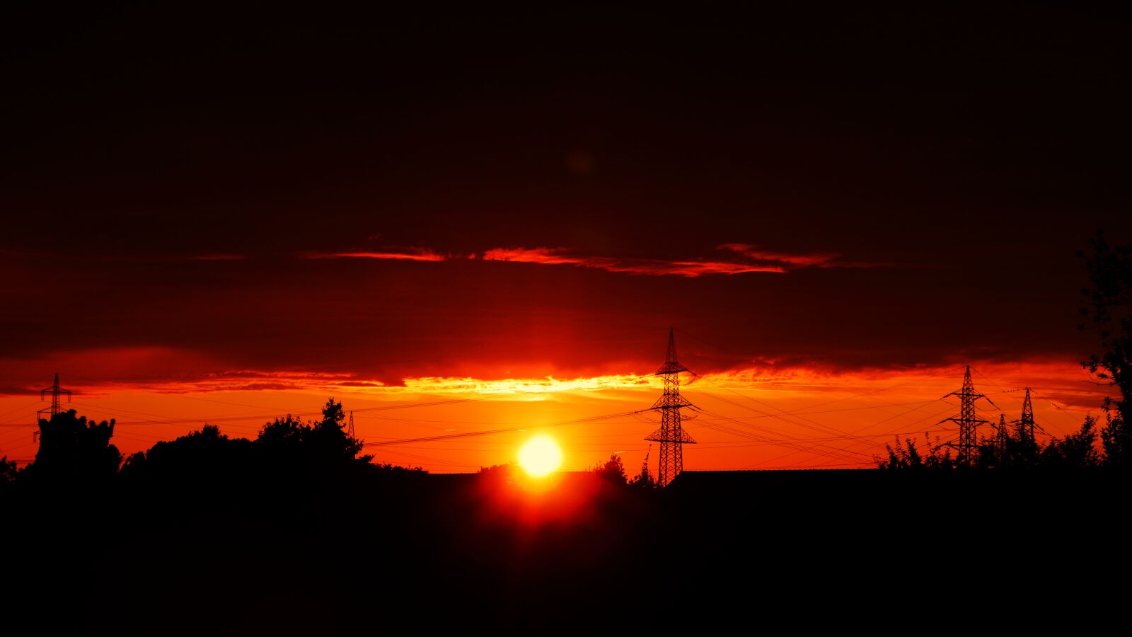 Panasonic DMC-G70 sample photo. Sunset, sun, germany photography