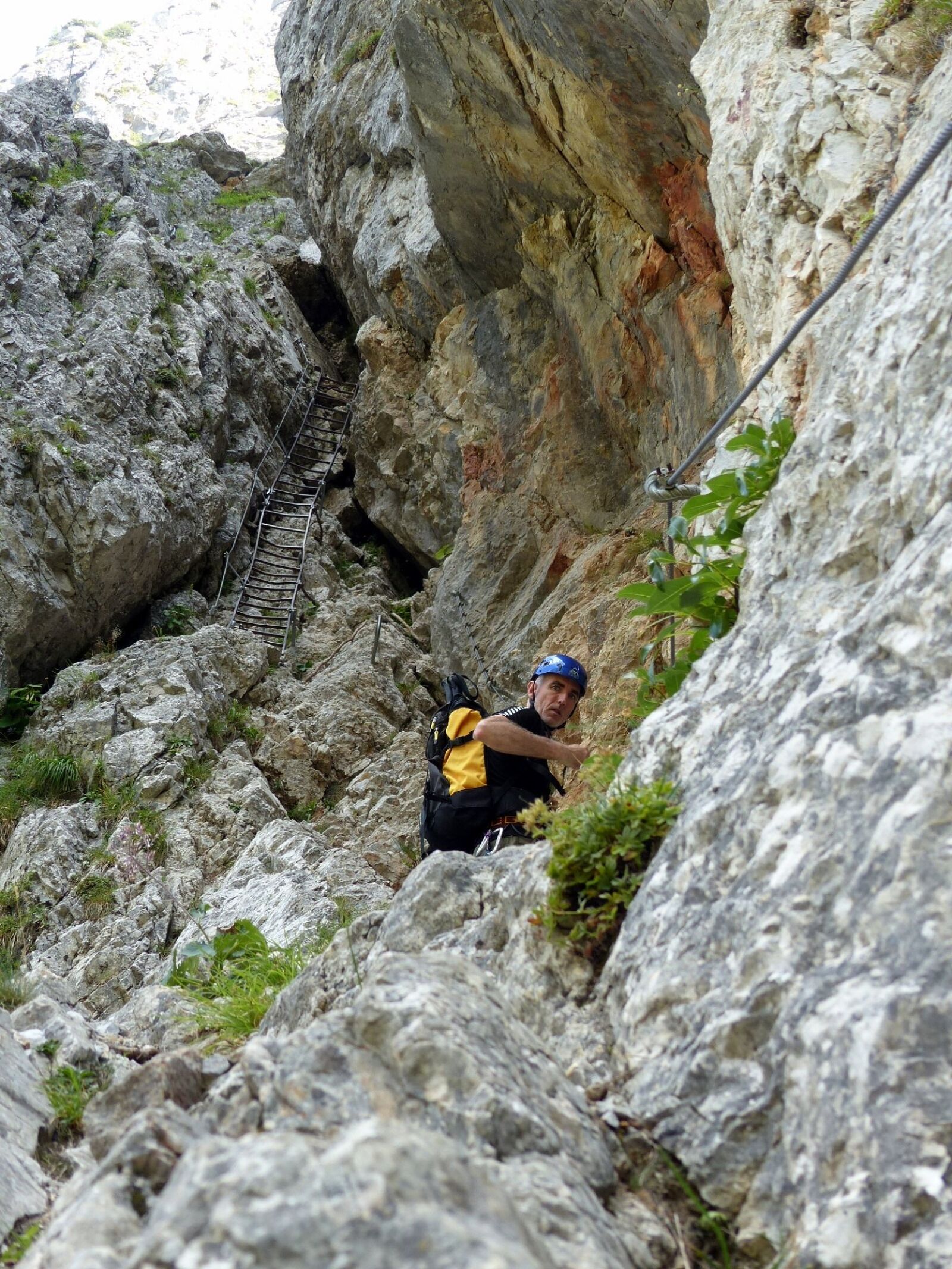 Panasonic Lumix DMC-FZ200 sample photo. Via ferrata, climbing, mountain photography