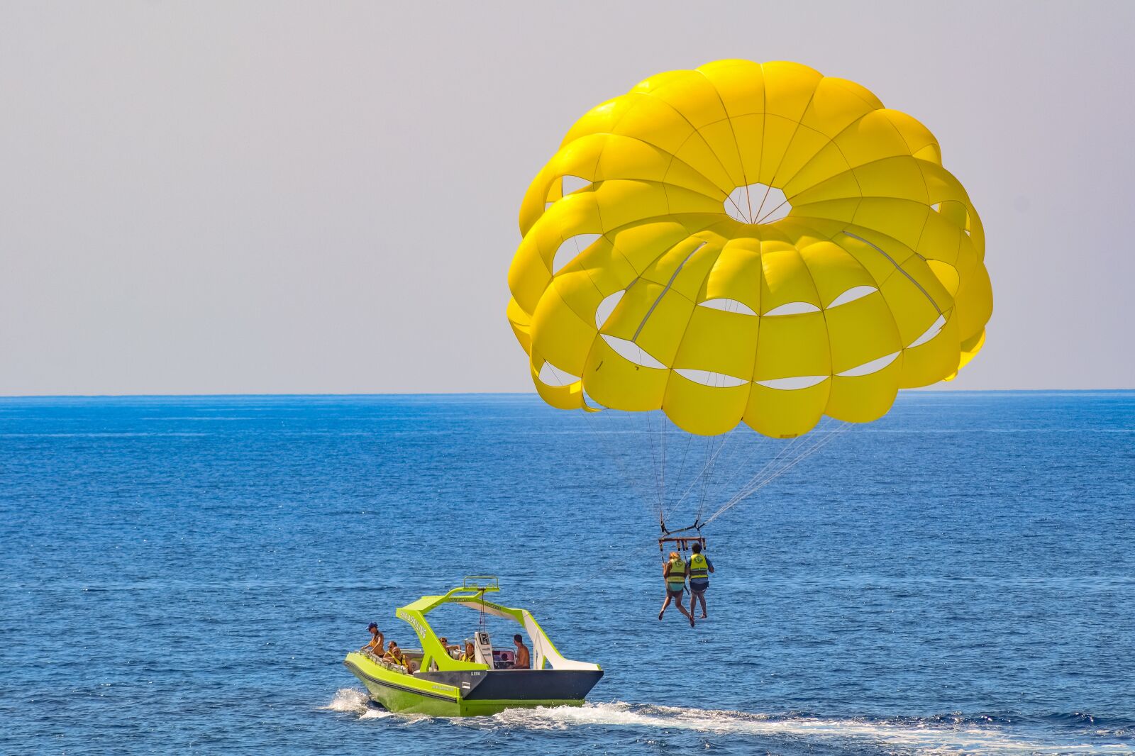 Nikon D3300 sample photo. Parachute, paragliding, yellow photography