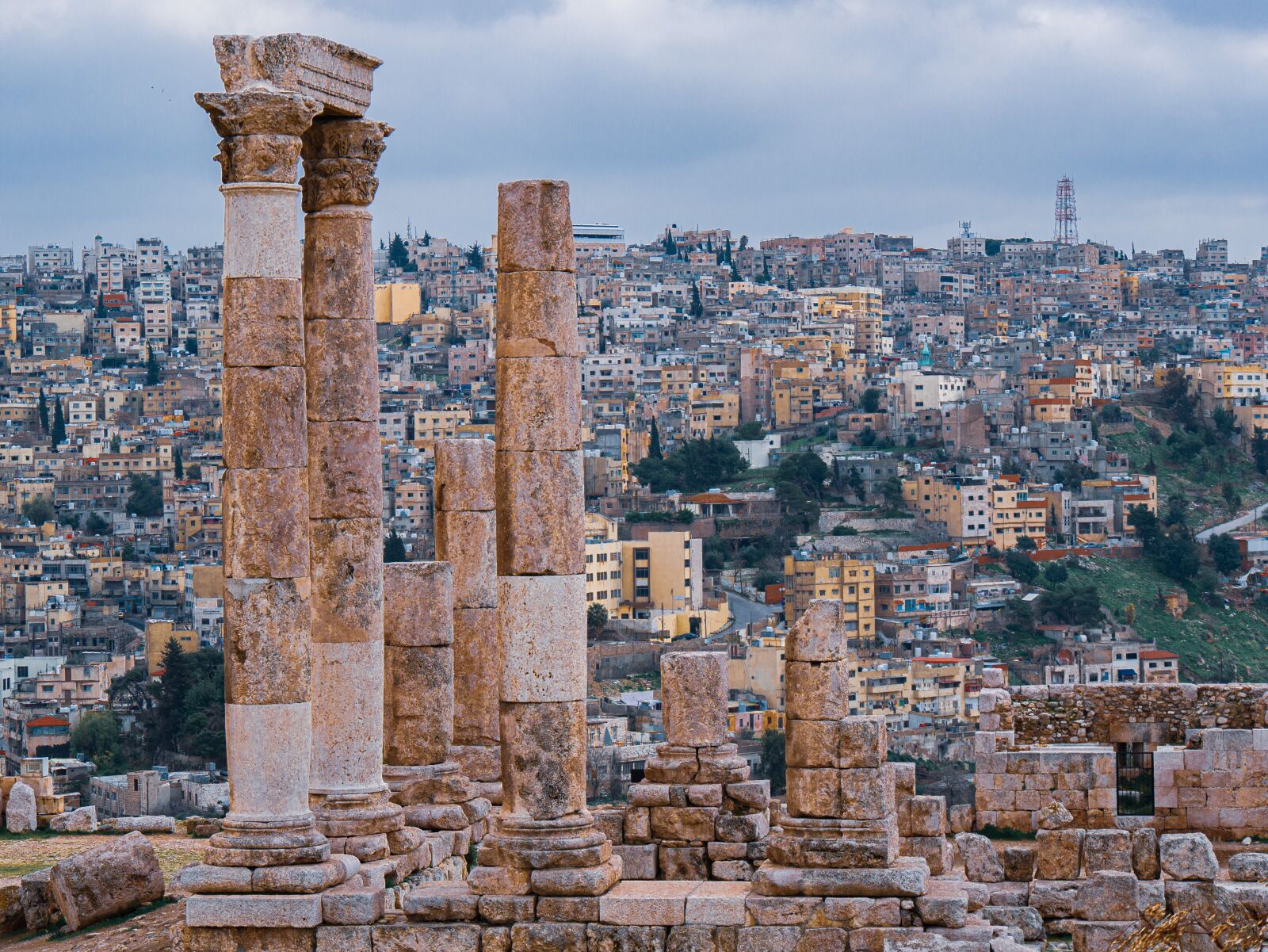 Panasonic DMC-G81 sample photo. Amman, jordan, citadel hill photography