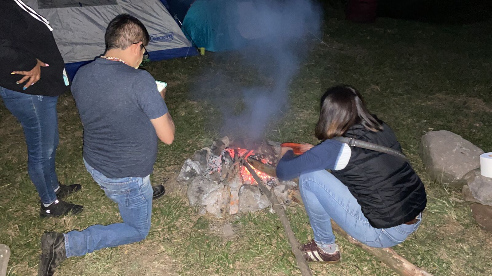 Apple iPhone 11 sample photo. Campfire, nature, camp photography