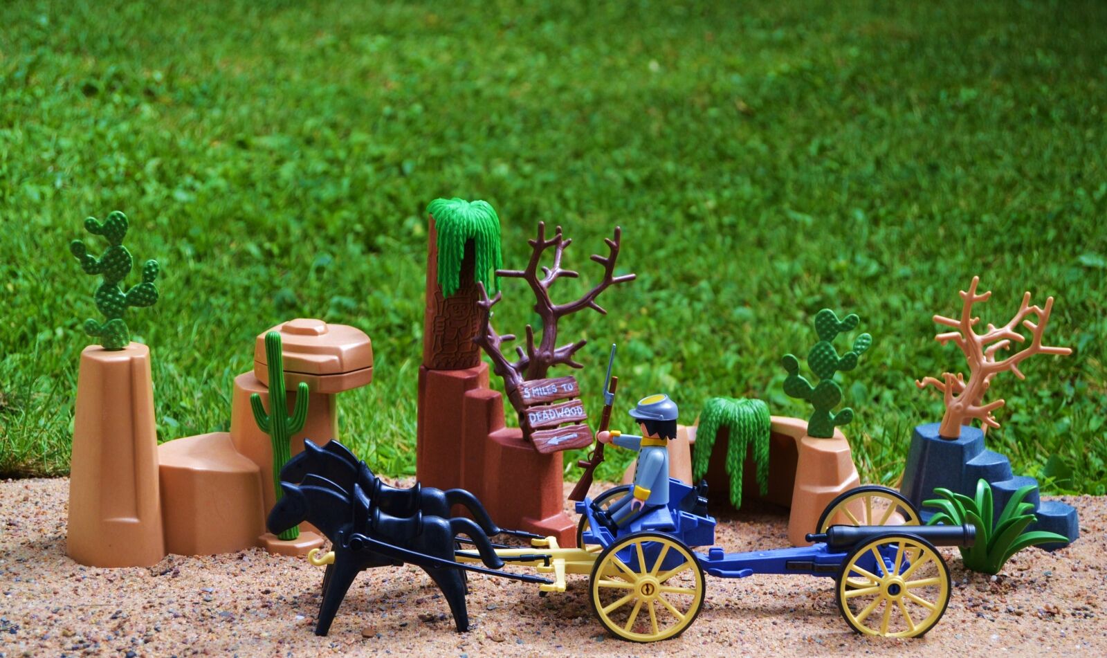 Nikon D3100 sample photo. Playmobil, western, usa photography