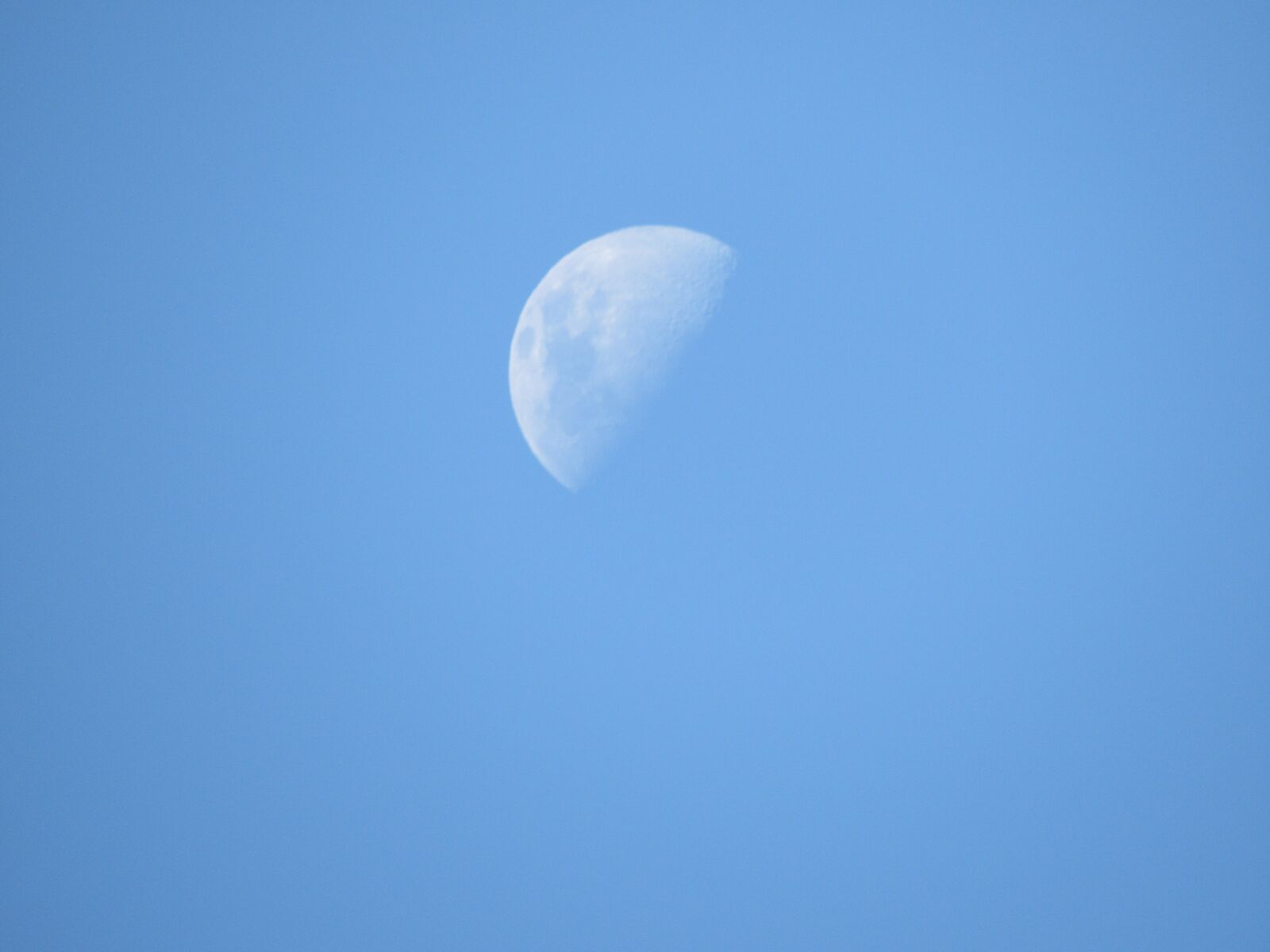 Canon PowerShot SX530 HS sample photo. Sky, blue sky, moon photography