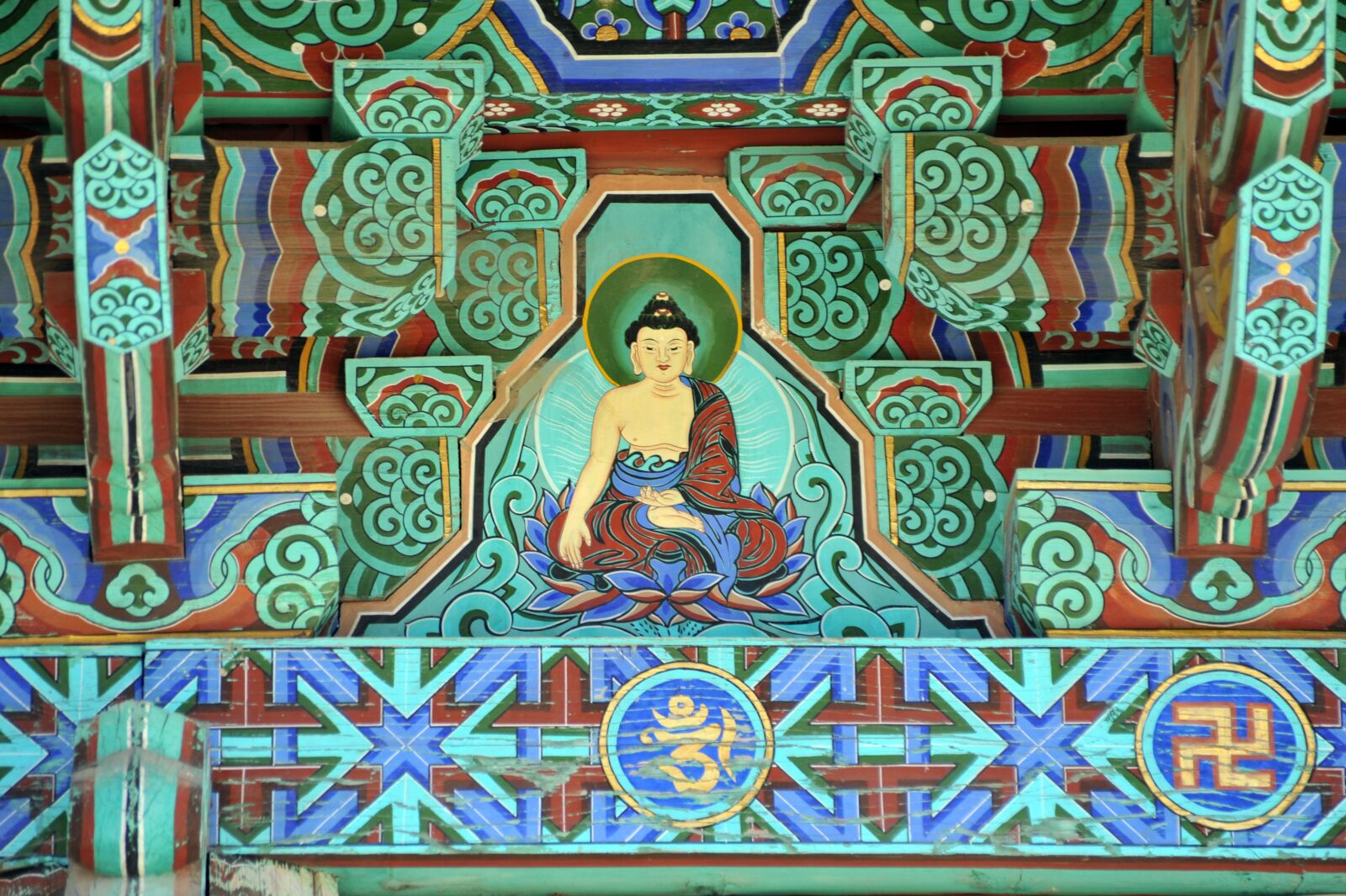 Nikon D700 sample photo. Buddhism, wooden building, tank photography