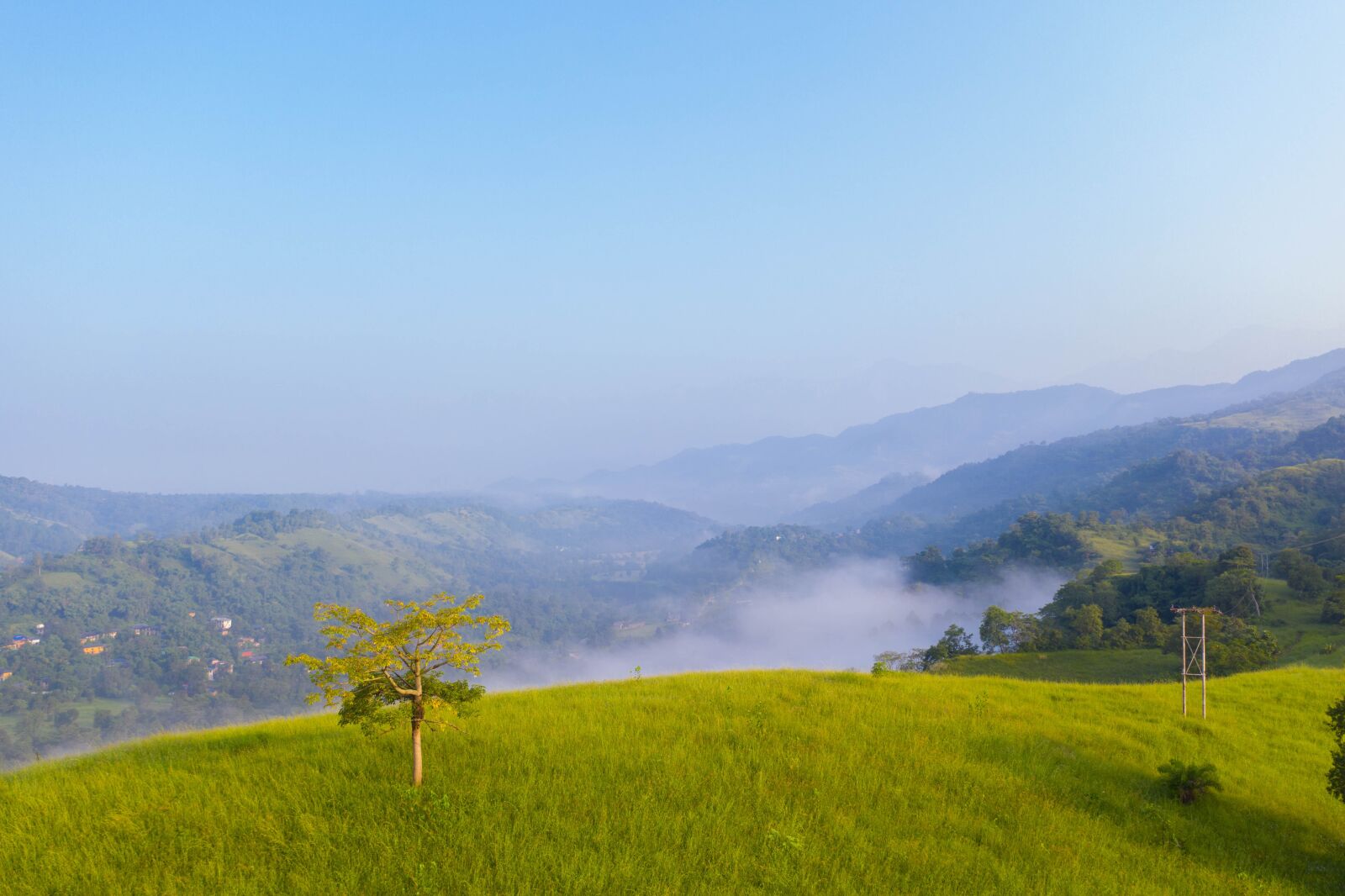 Hasselblad L1D-20c sample photo. Beautiful morning view, hills photography