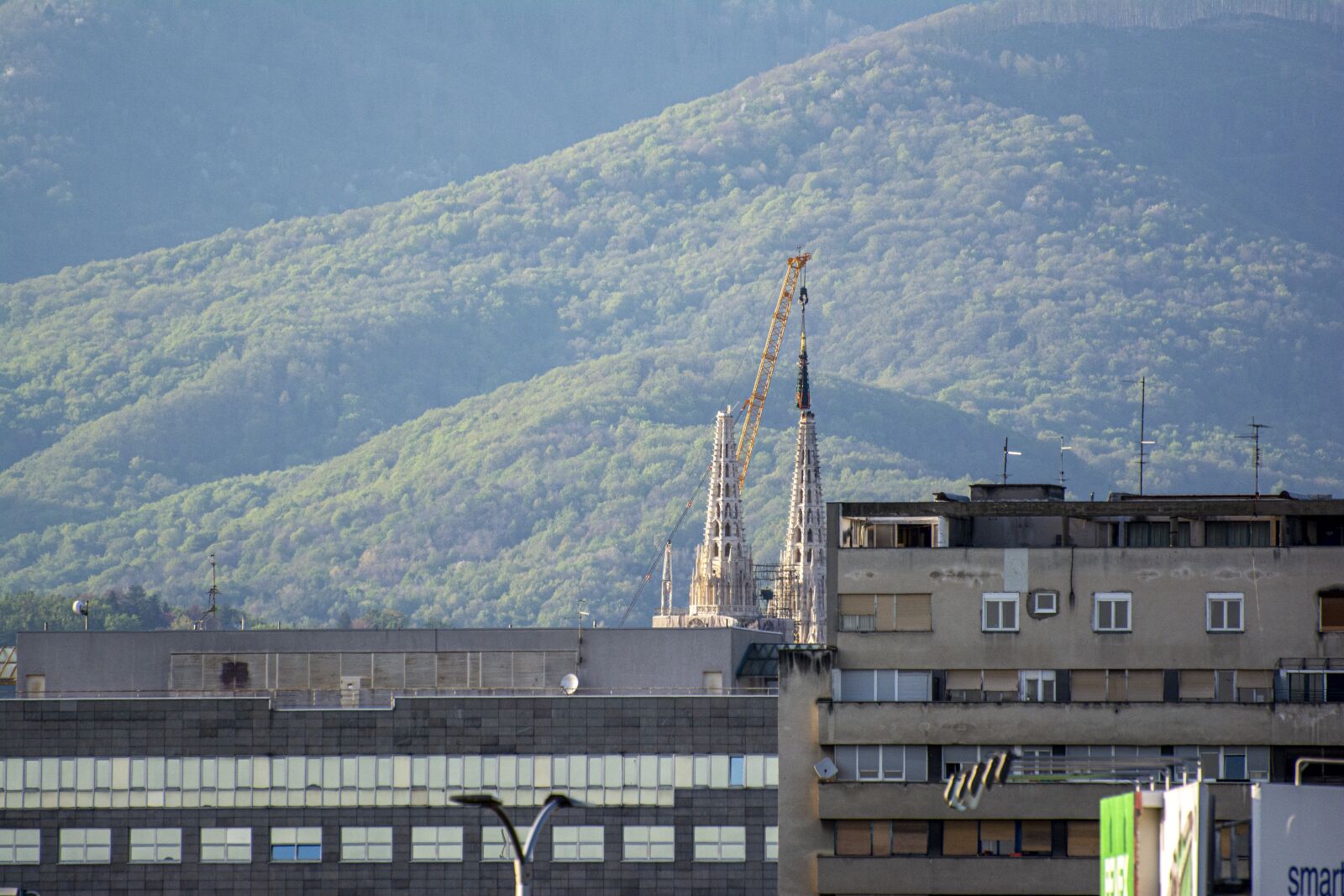 Nikon D7100 sample photo. Cathedral, zagreb, tower demolition photography
