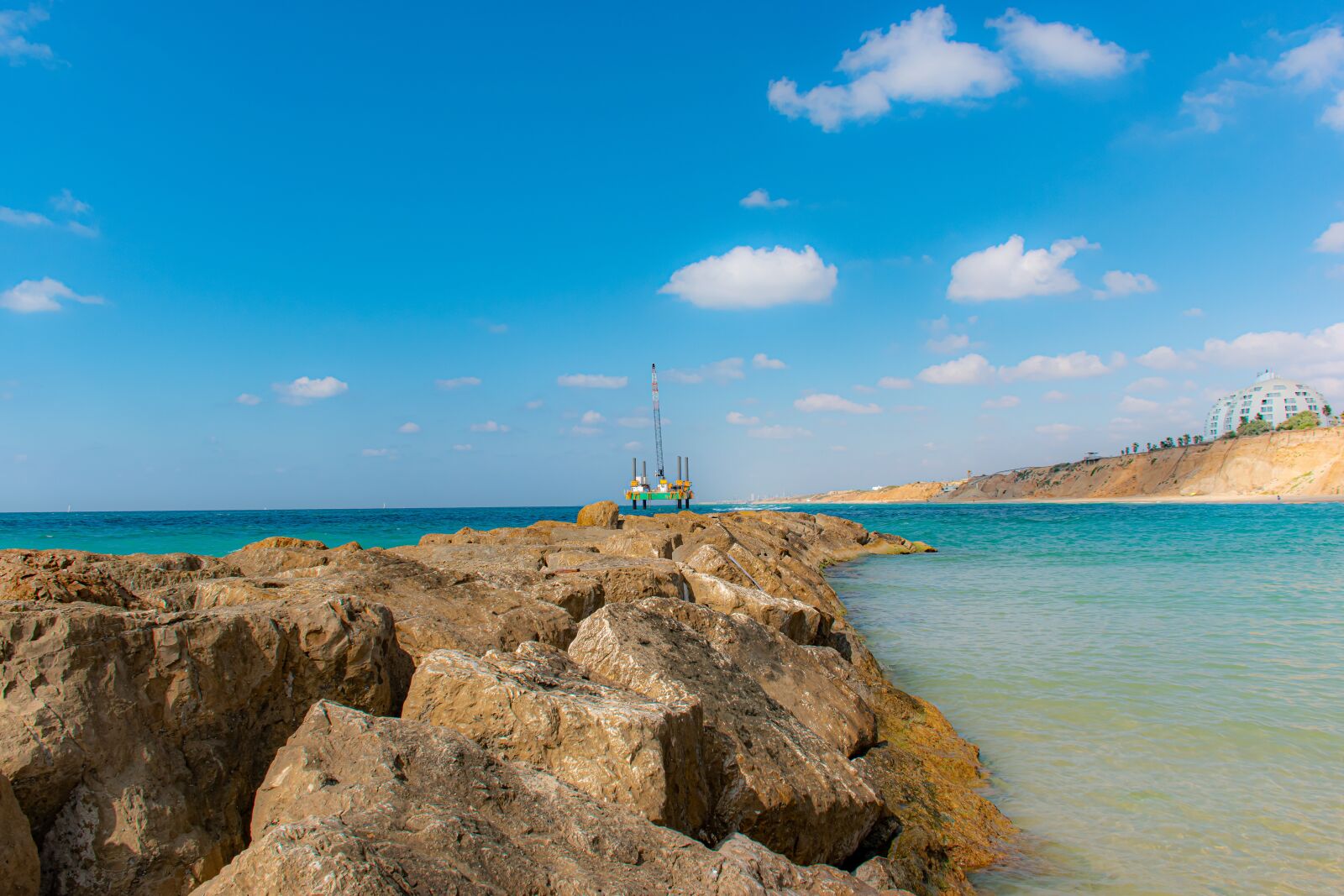 Nikon D5600 sample photo. Beach, industrial, platform photography
