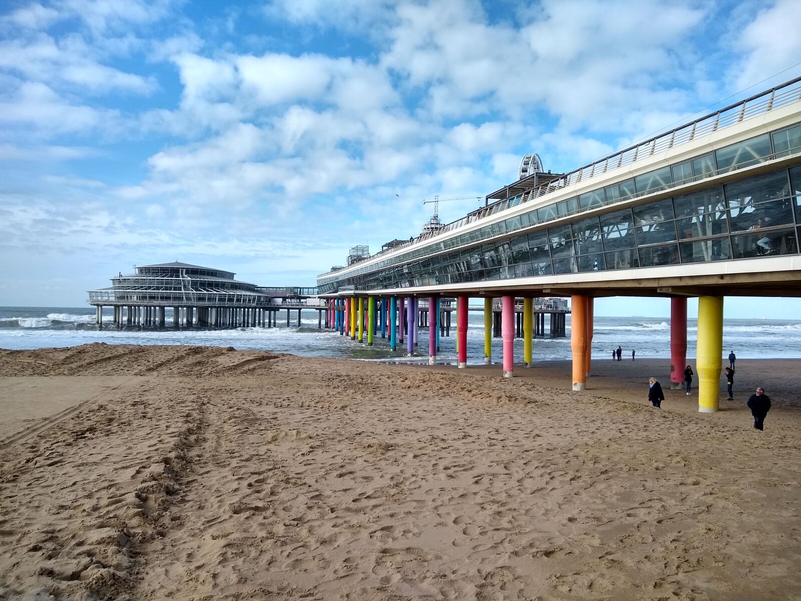 Motorola moto g(6) sample photo. Scheveningen, pier, beach photography