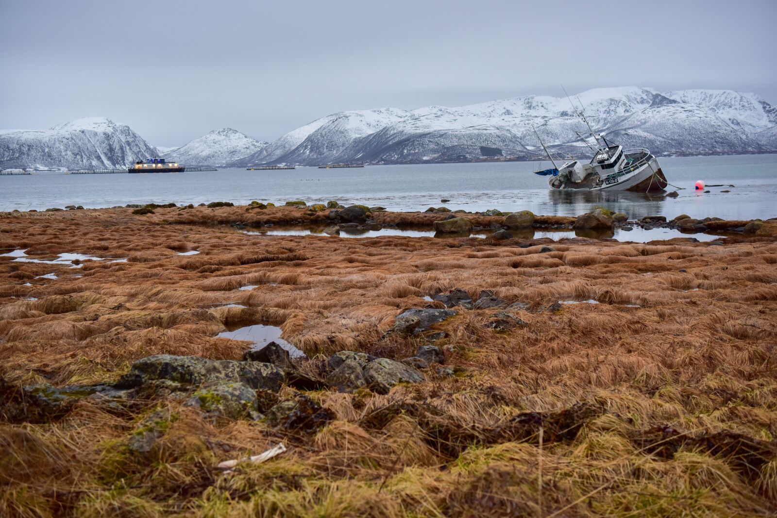 Nikon D810 sample photo. Norway, winter, boat photography