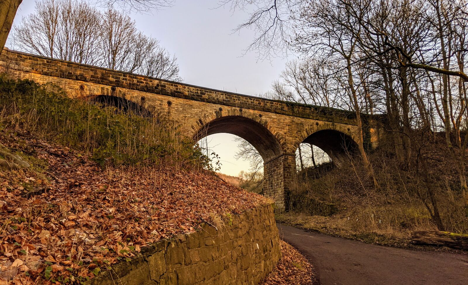 Google Pixel 3 sample photo. Derbyshire, viaduct, bridge photography
