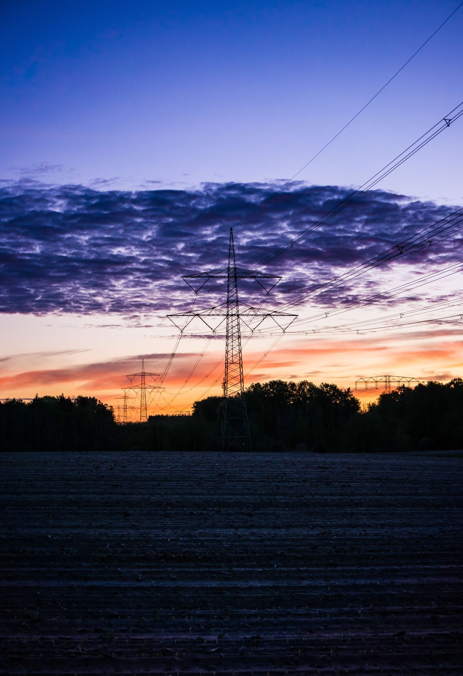 Sony a6000 sample photo. Strommast, sunset, dusk photography