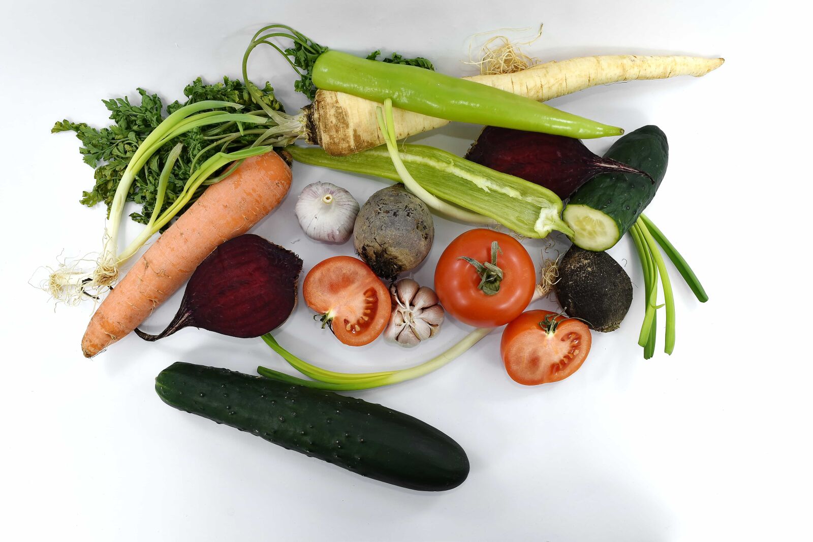 Nikon D5500 sample photo. Beetroot, leek, parsley, radish photography