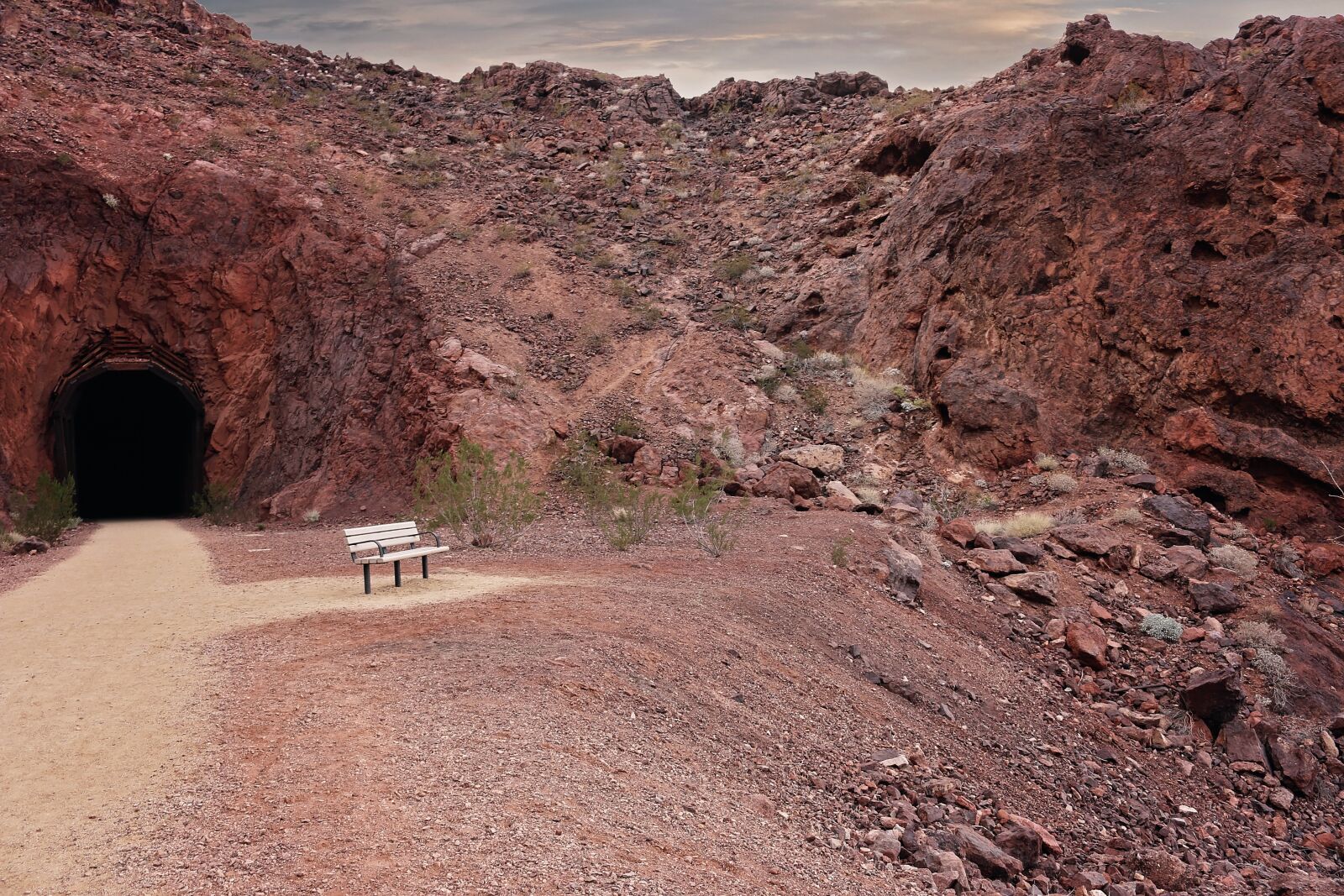 Canon EOS 70D sample photo. Railroad trail, hiking, tunnel photography