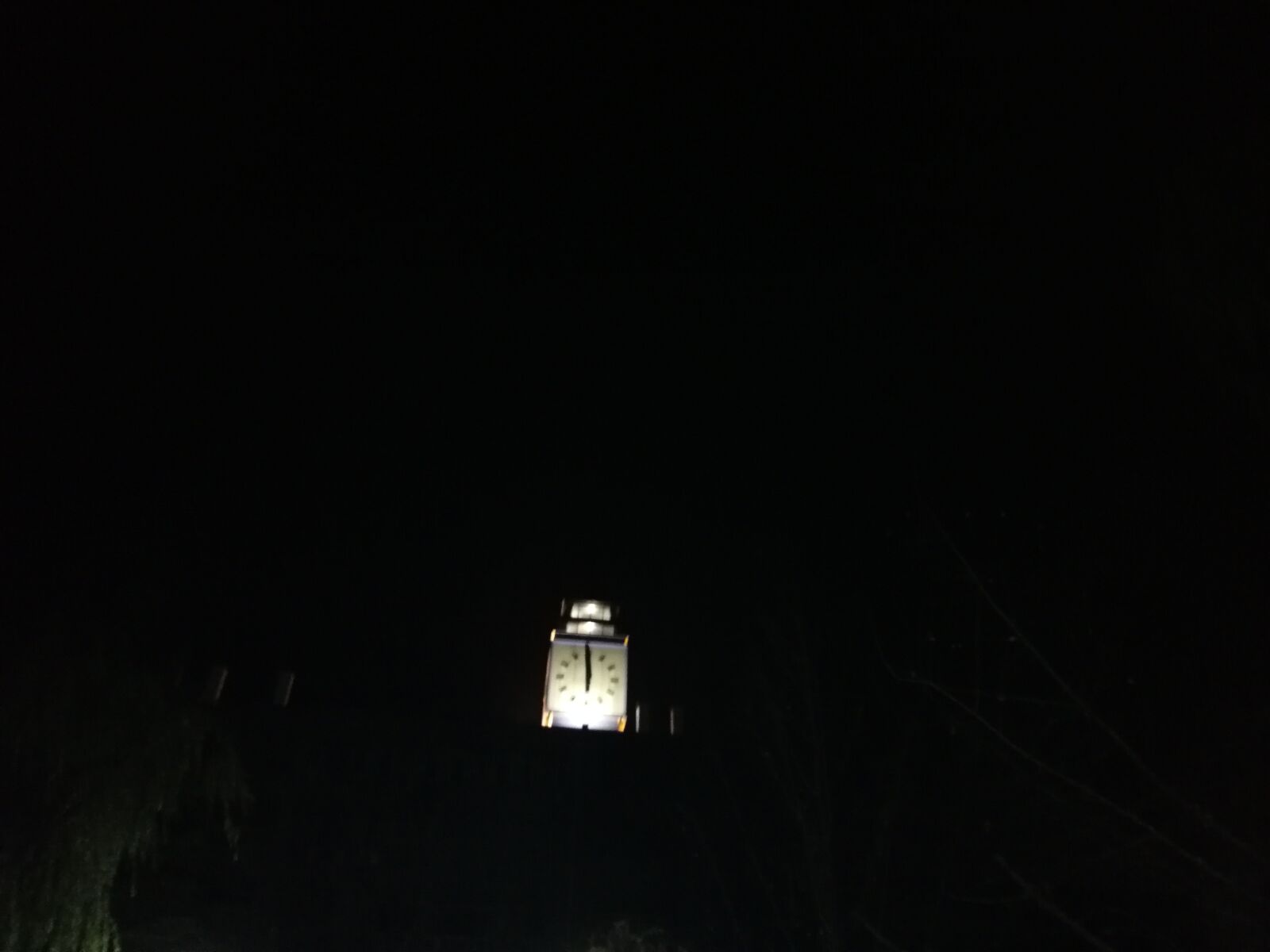 HUAWEI nova 2s sample photo. Bell tower, night, moon photography
