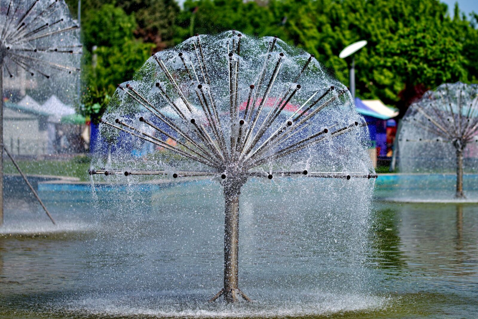Nikon D5300 sample photo. Fountain, water, semisferă photography