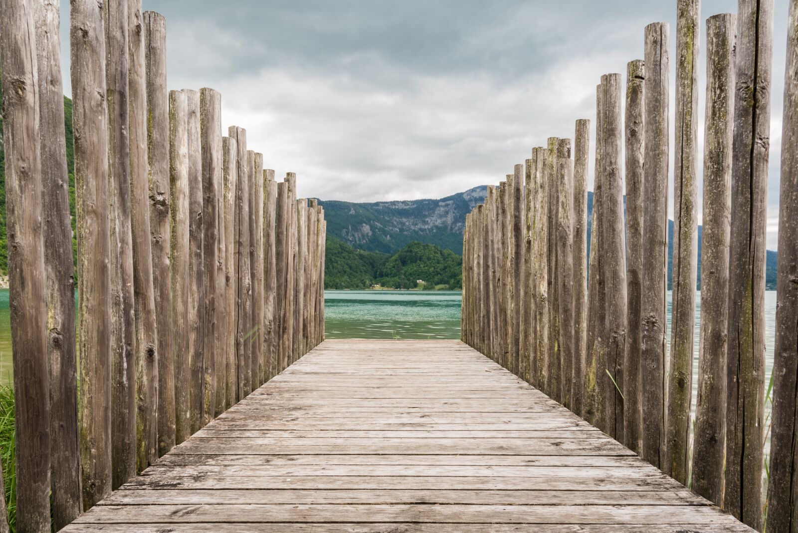 Nikon D750 sample photo. Aiguebelette, dock, france photography