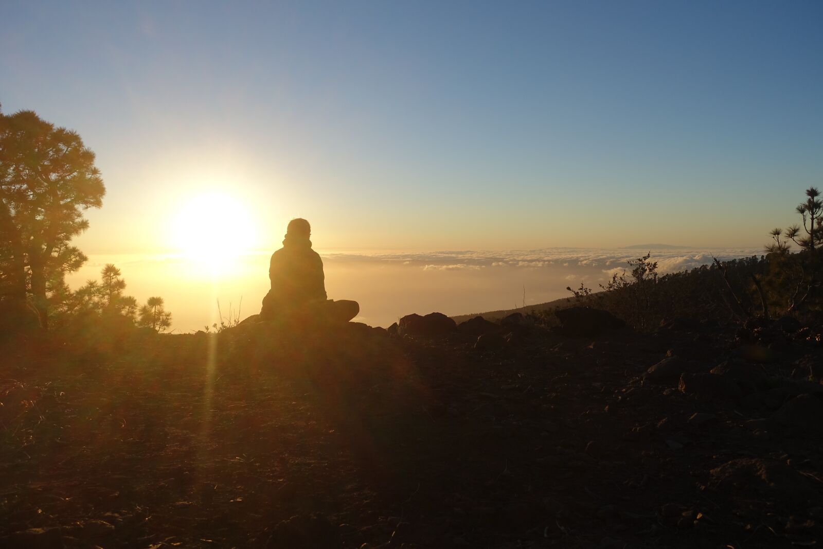 Sony Cyber-shot DSC-RX100 III sample photo. Sunset, meditation, silhouette photography