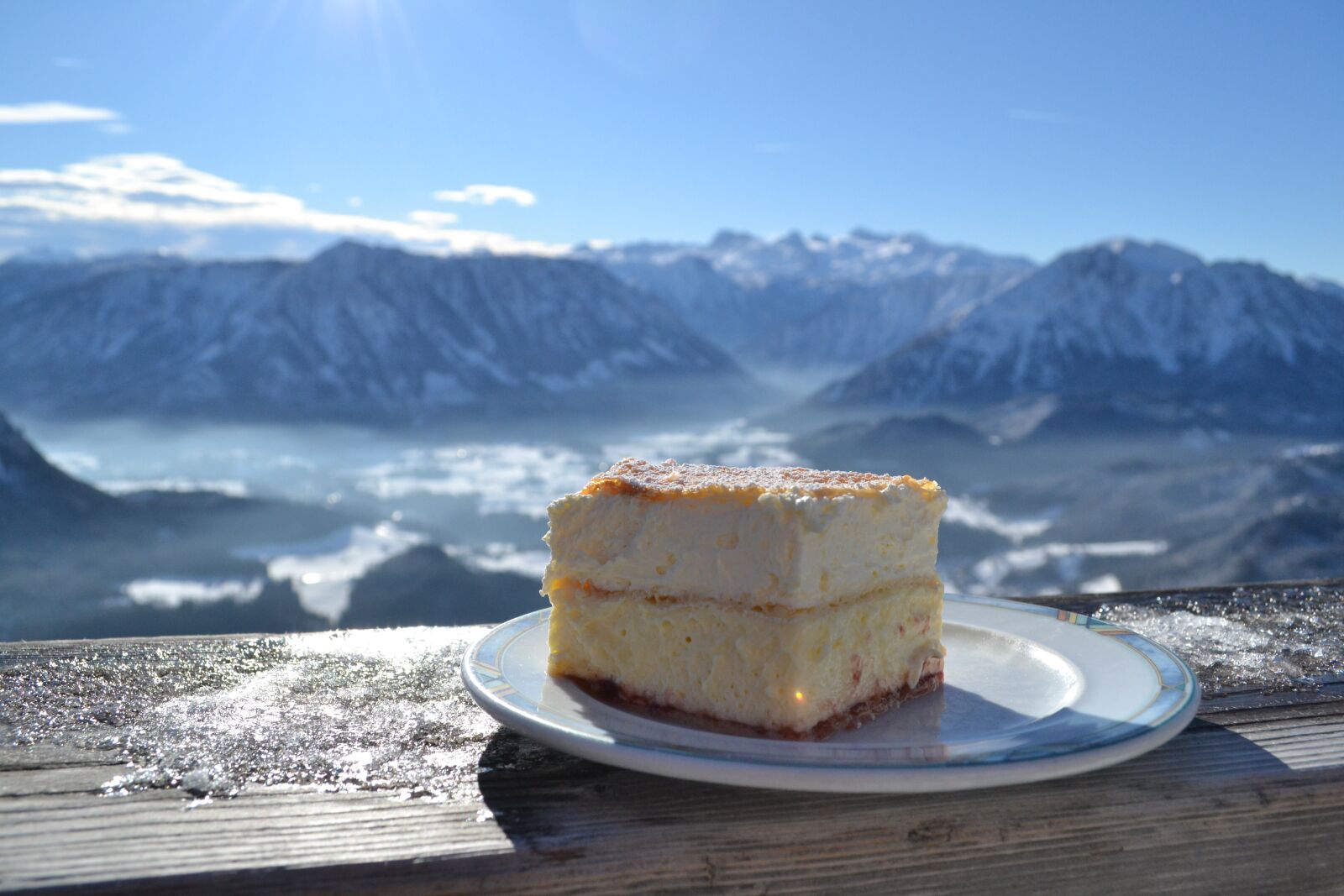 Nikon D3100 sample photo. Dachstein, cake, mountains photography