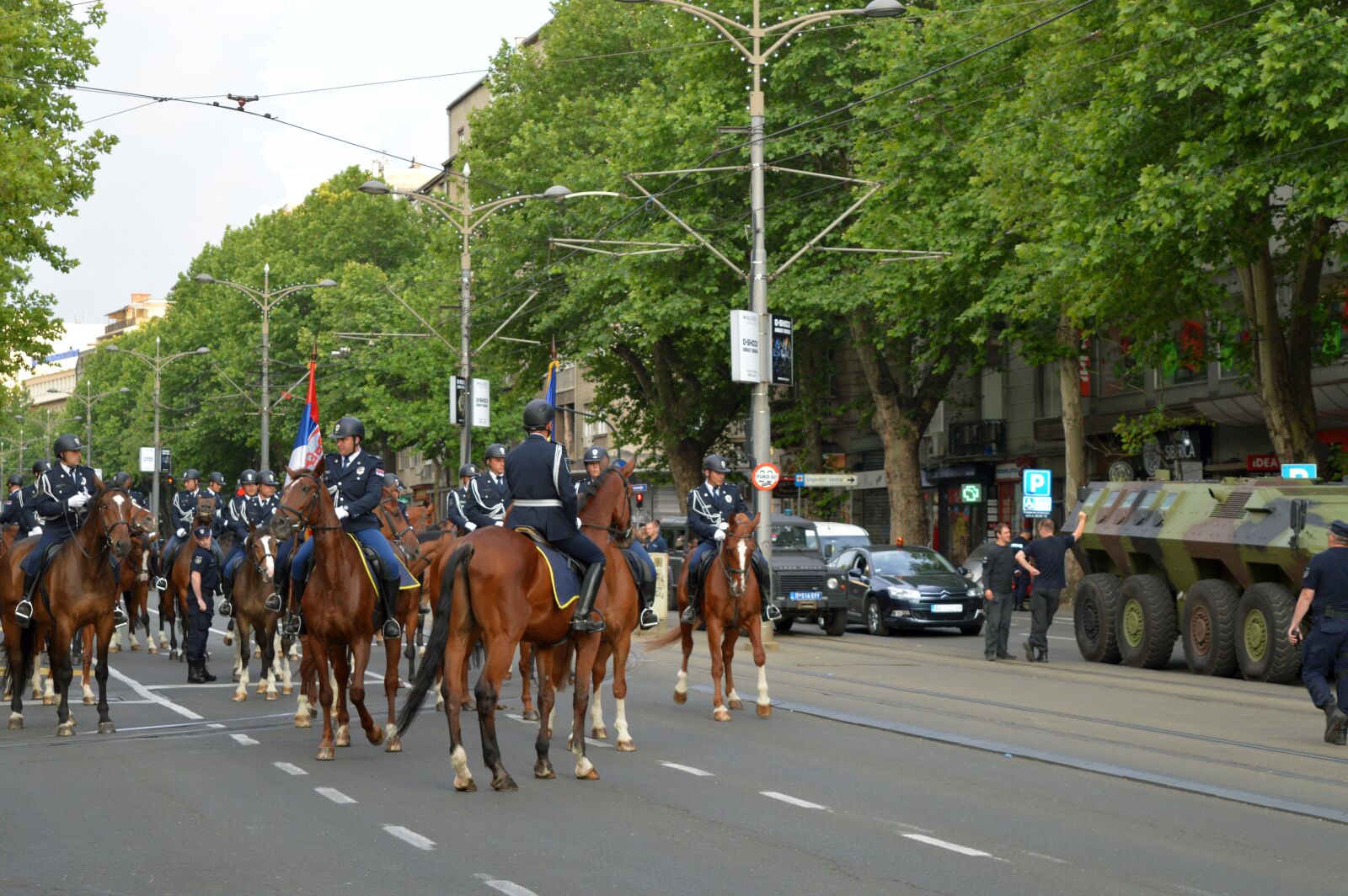 Nikon D3200 sample photo. Mounted police, horses, park photography