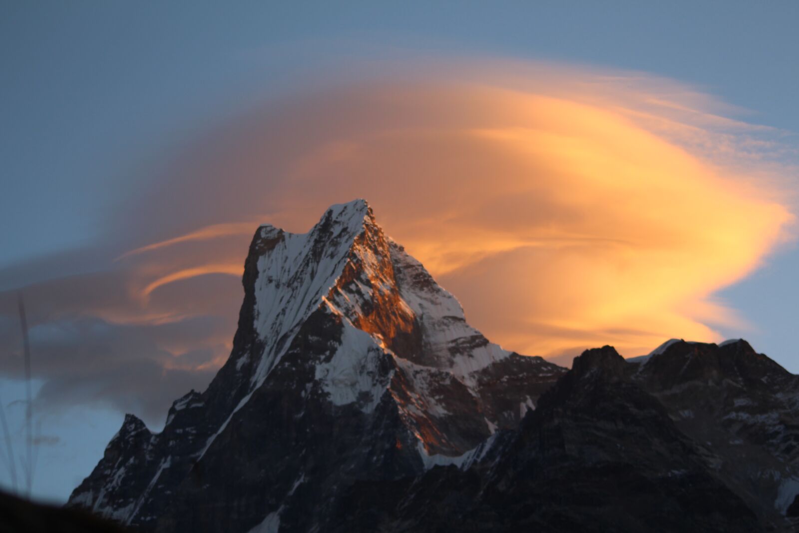 Canon EOS 700D (EOS Rebel T5i / EOS Kiss X7i) sample photo. Fishtail, mountain, nepal photography
