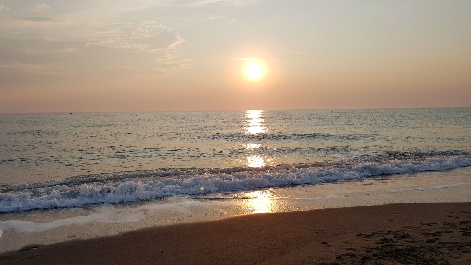 Samsung Galaxy S8 sample photo. Sea, sunset, beach photography