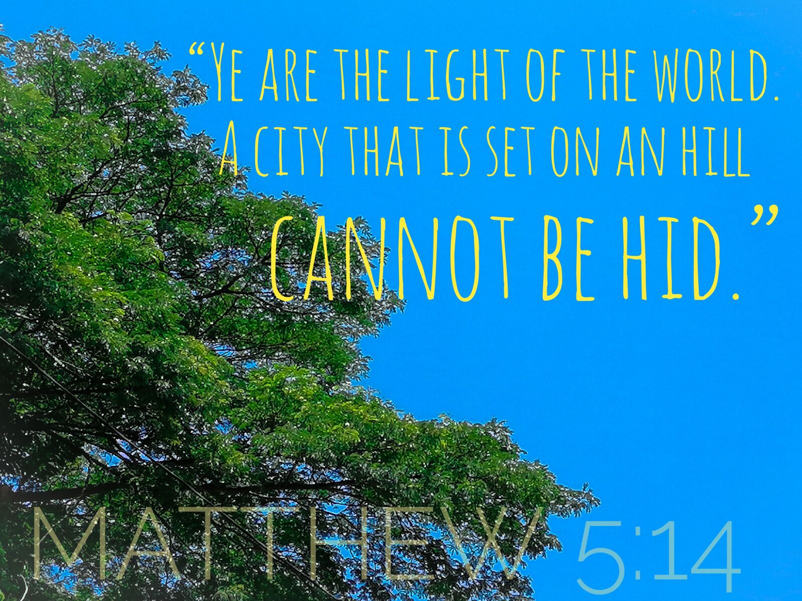 HUAWEI nova 3i sample photo. Blue sky, bible verse photography