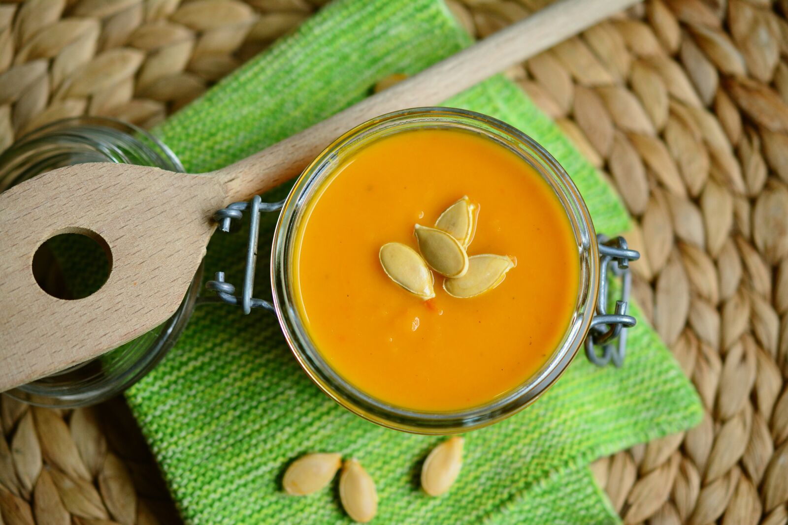 Nikon D5200 sample photo. Pumpkin soup, soup, cream photography