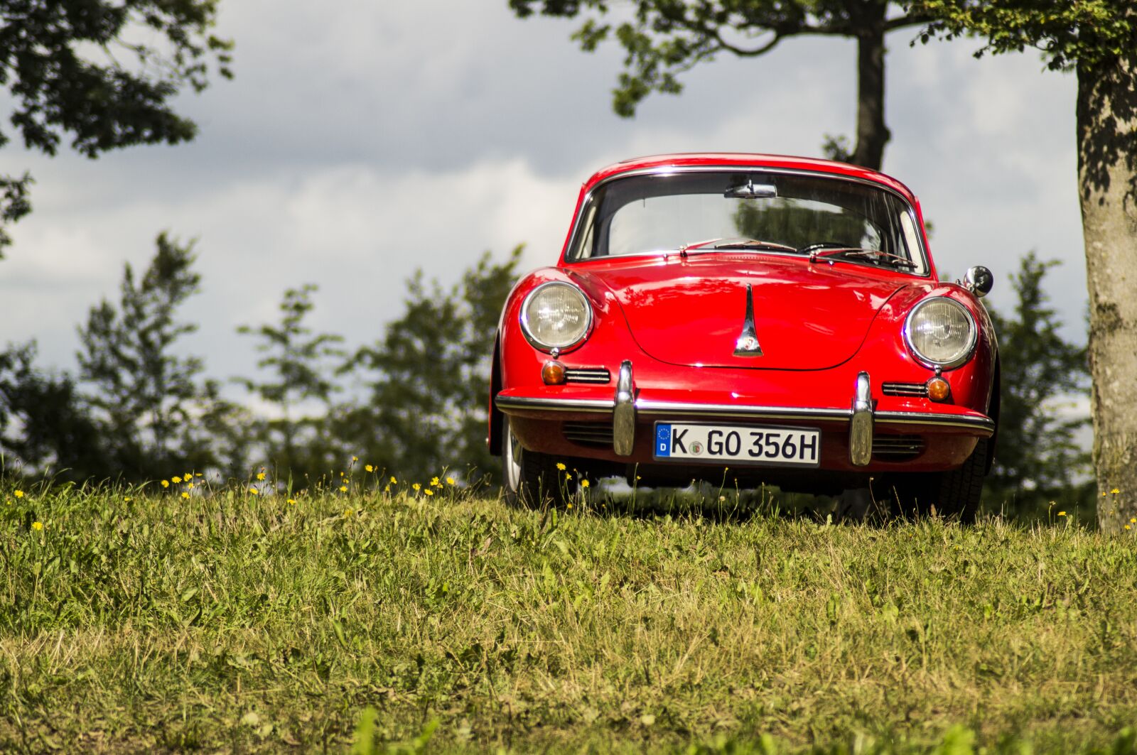 Sony SLT-A35 sample photo. Porsche, red, car photography