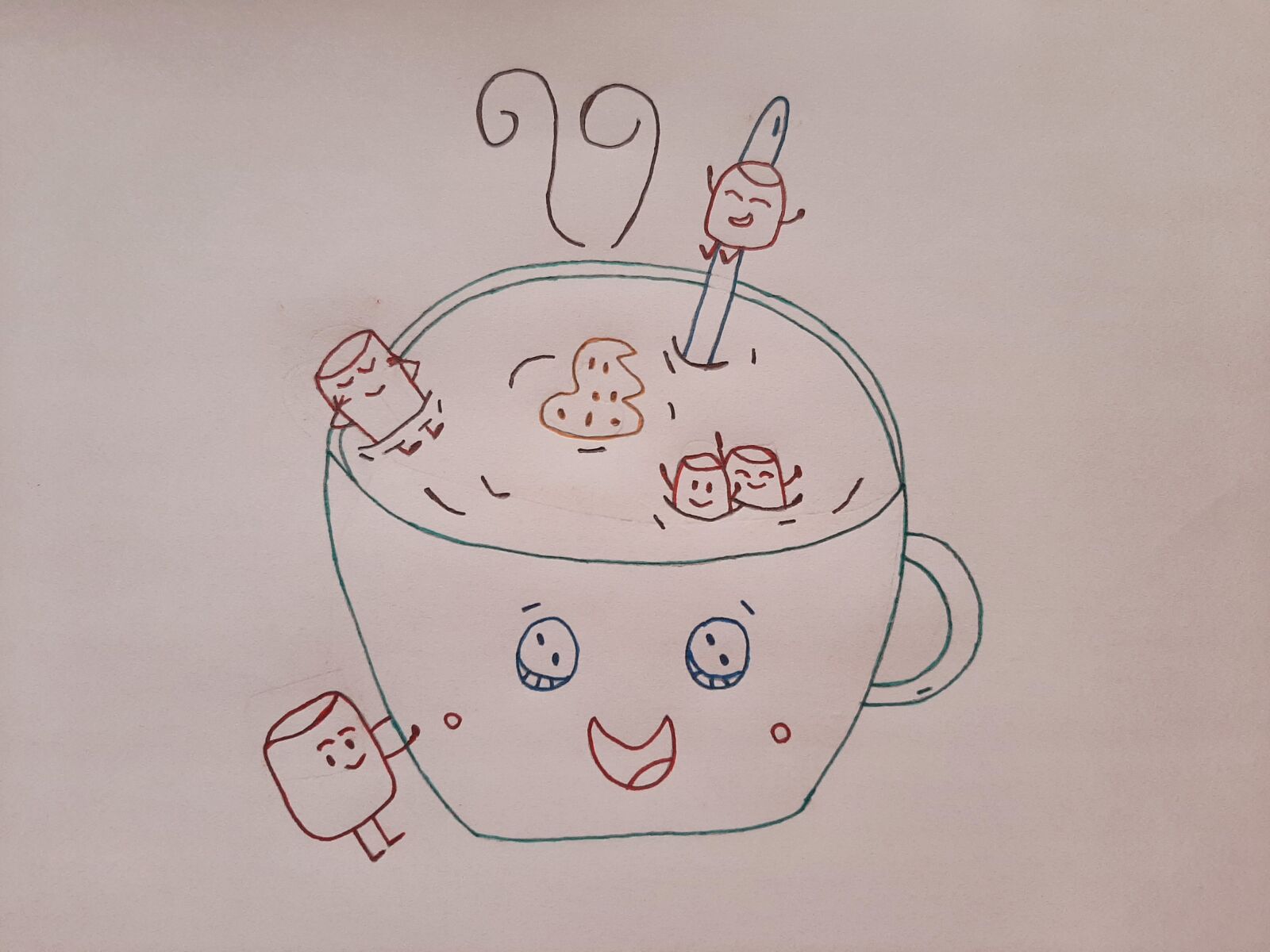 Samsung Galaxy A50 sample photo. Drawing, art, cup photography