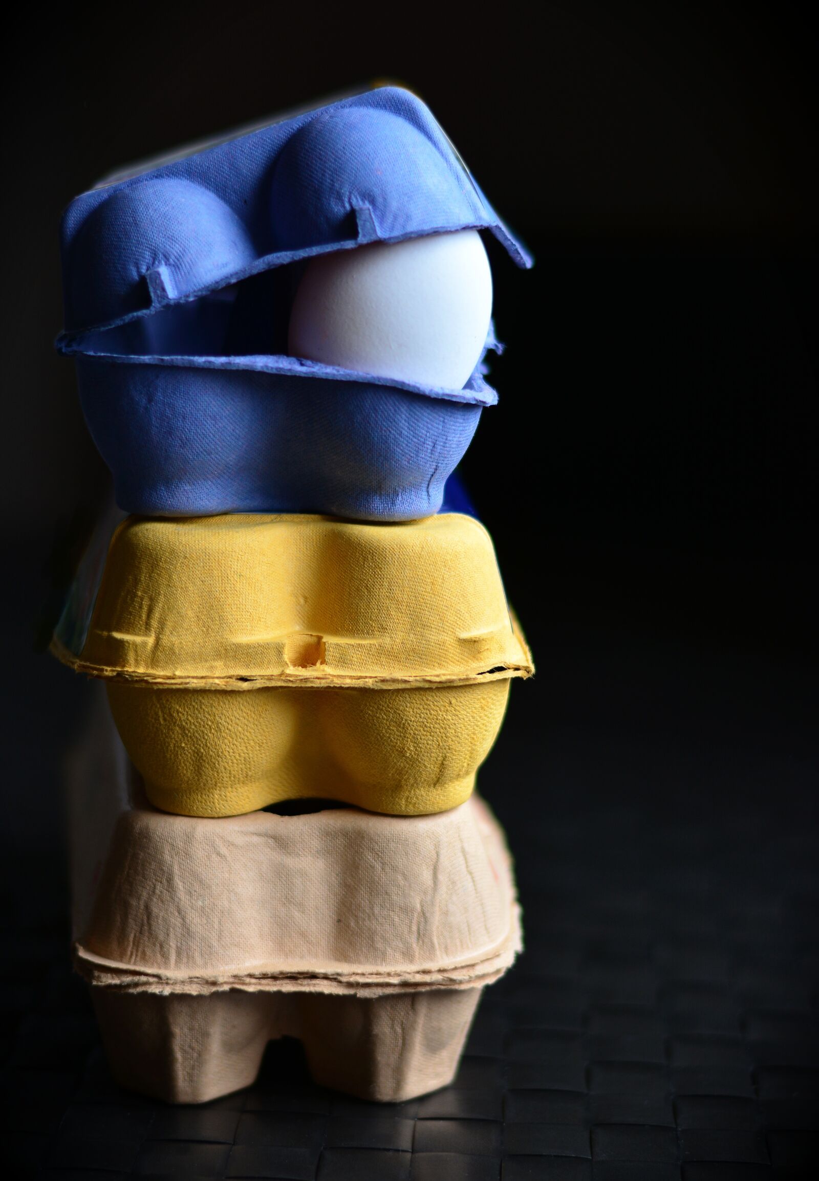 Nikon D5200 sample photo. Egg cartons, egg, egg photography