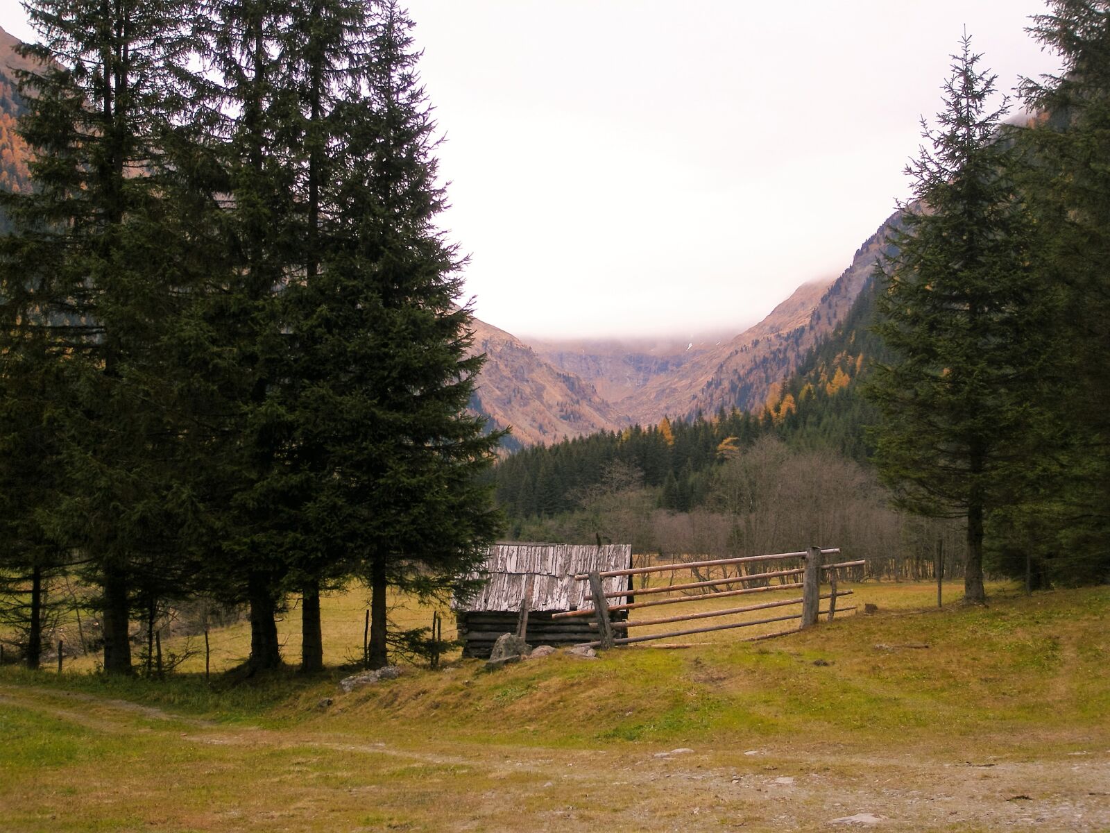 Olympus u810/S810 sample photo. Alm, hut, landscape photography