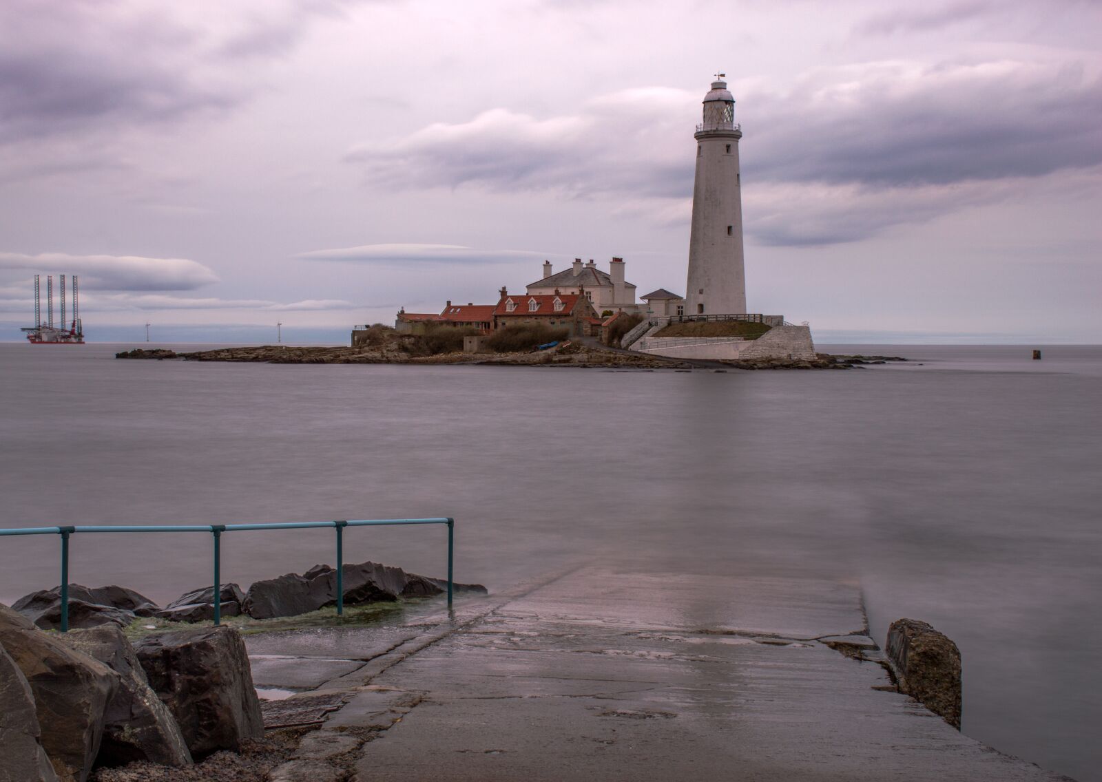Nikon D3200 sample photo. Lighthouse, st mary's lighthouse photography