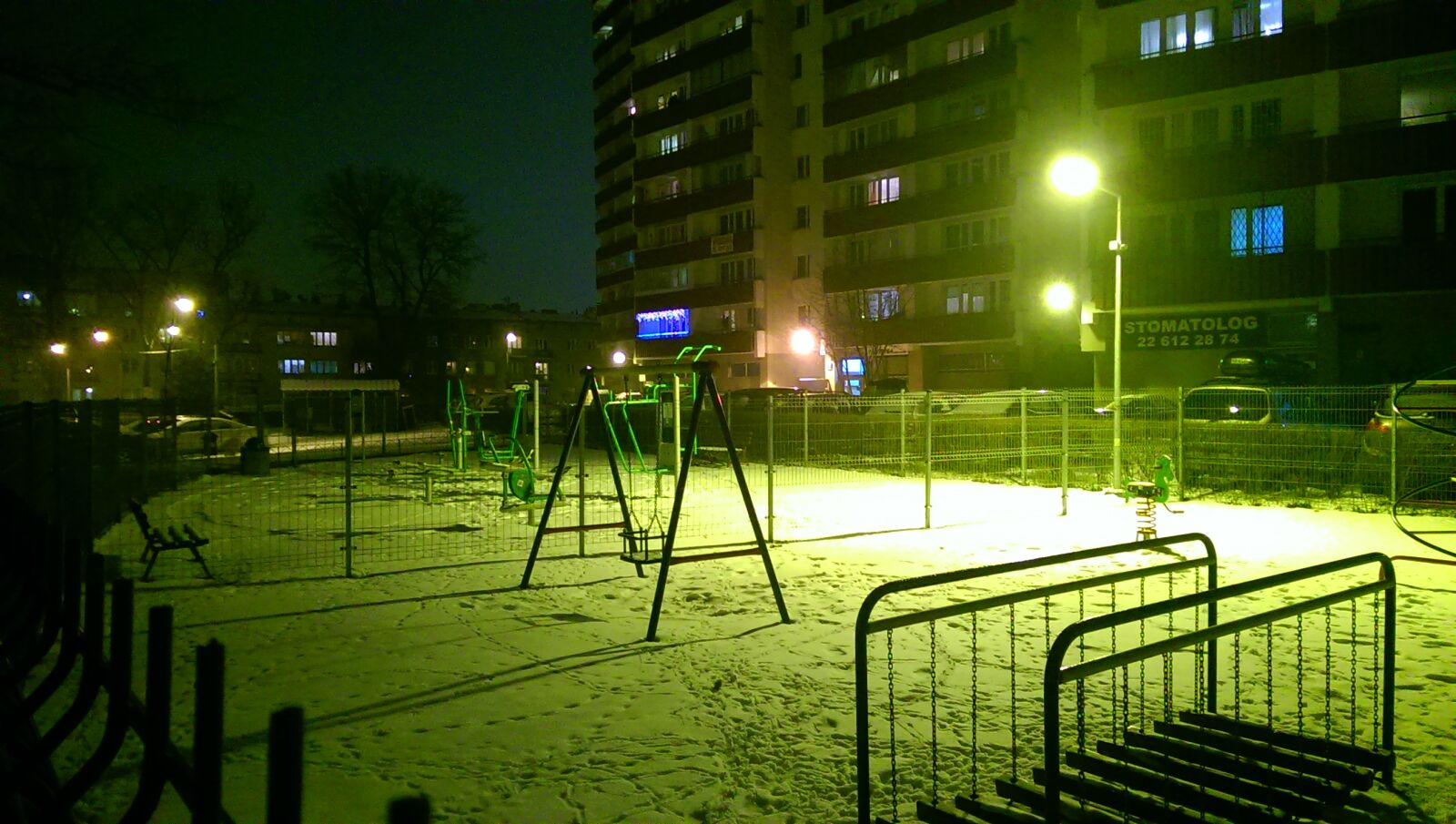 HTC ONE MINI sample photo. Playground, winter photography
