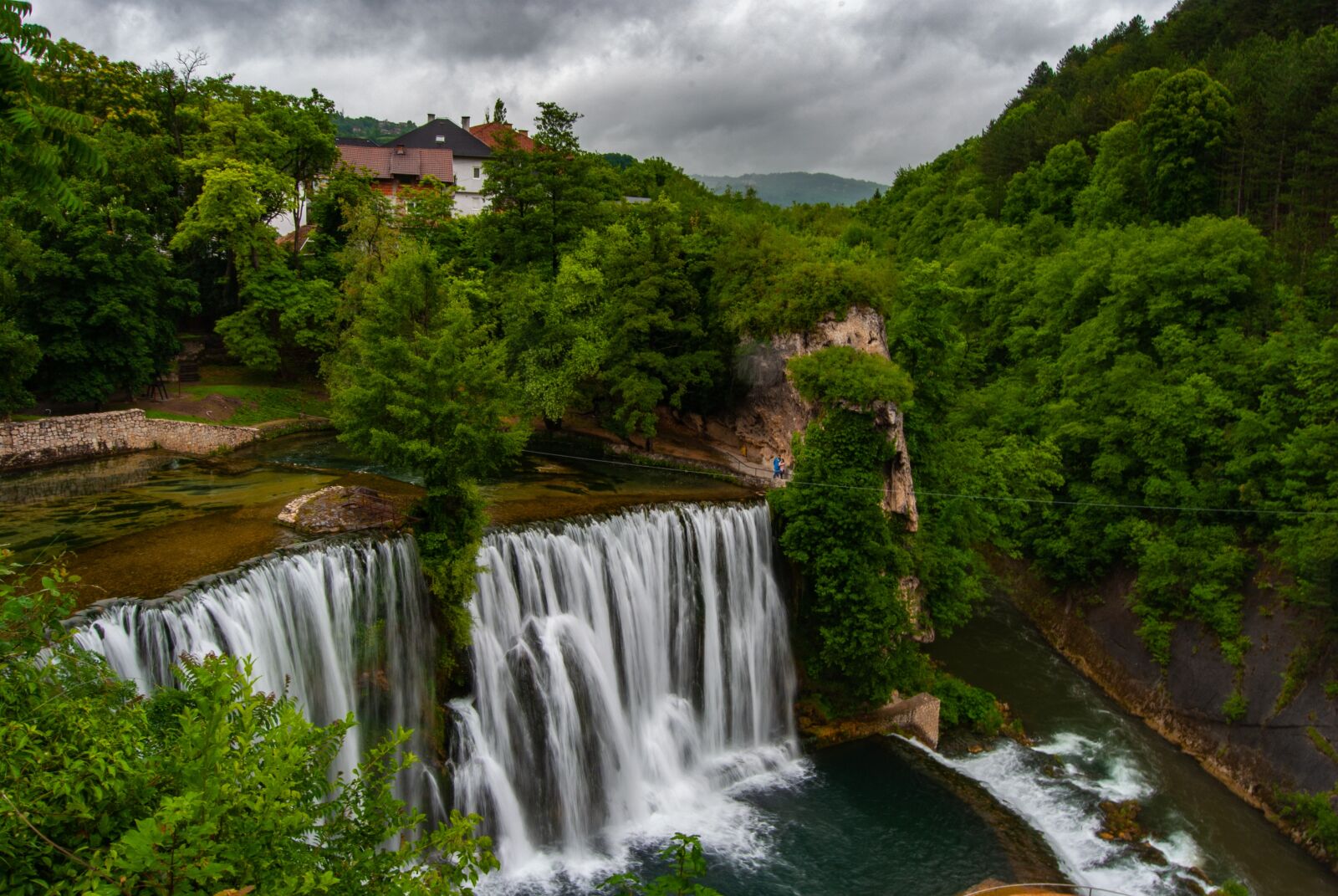 Nikon D60 sample photo. Waterfall, jajce, pliva waterfall photography