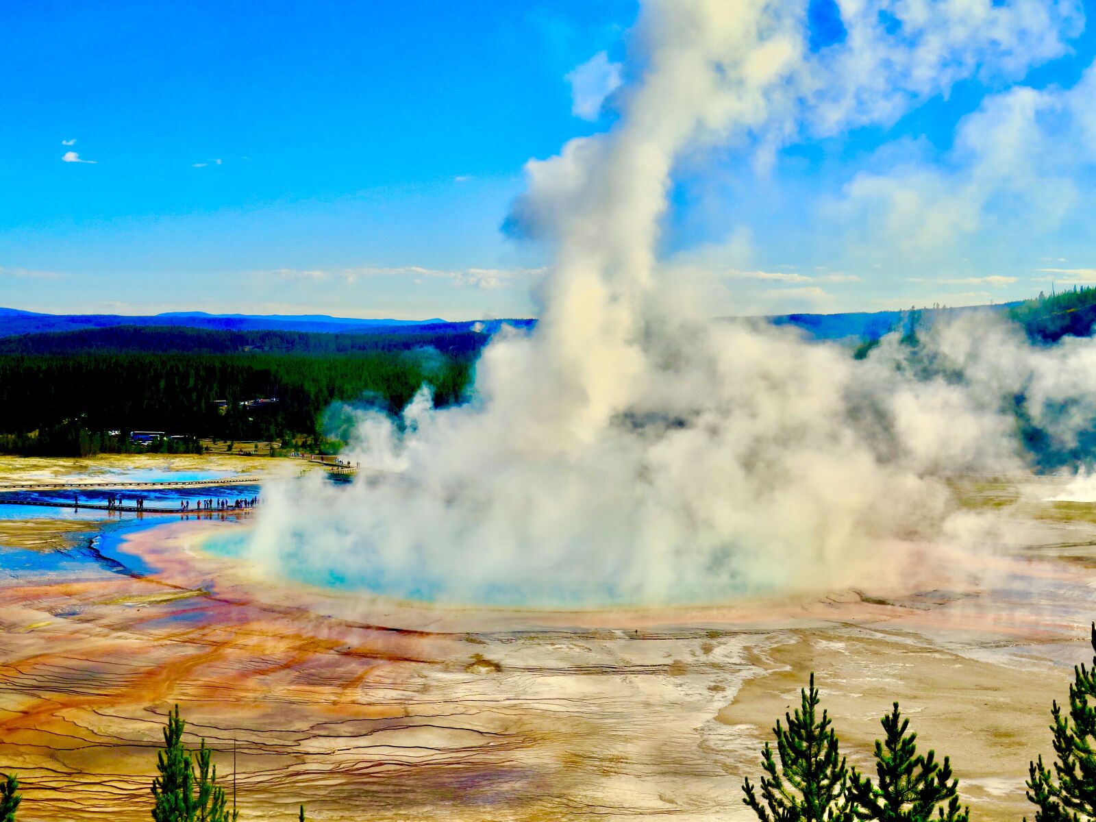 Canon PowerShot G16 sample photo. Grand prismatic spring, yellowstone photography
