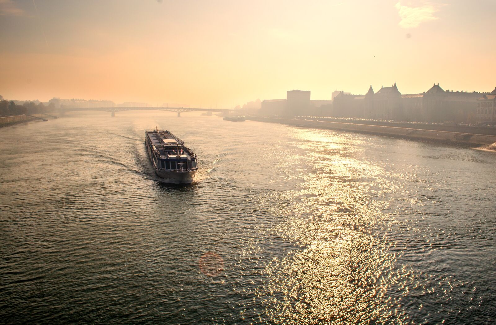 Nikon D3100 sample photo. Budapest, river, ferry photography