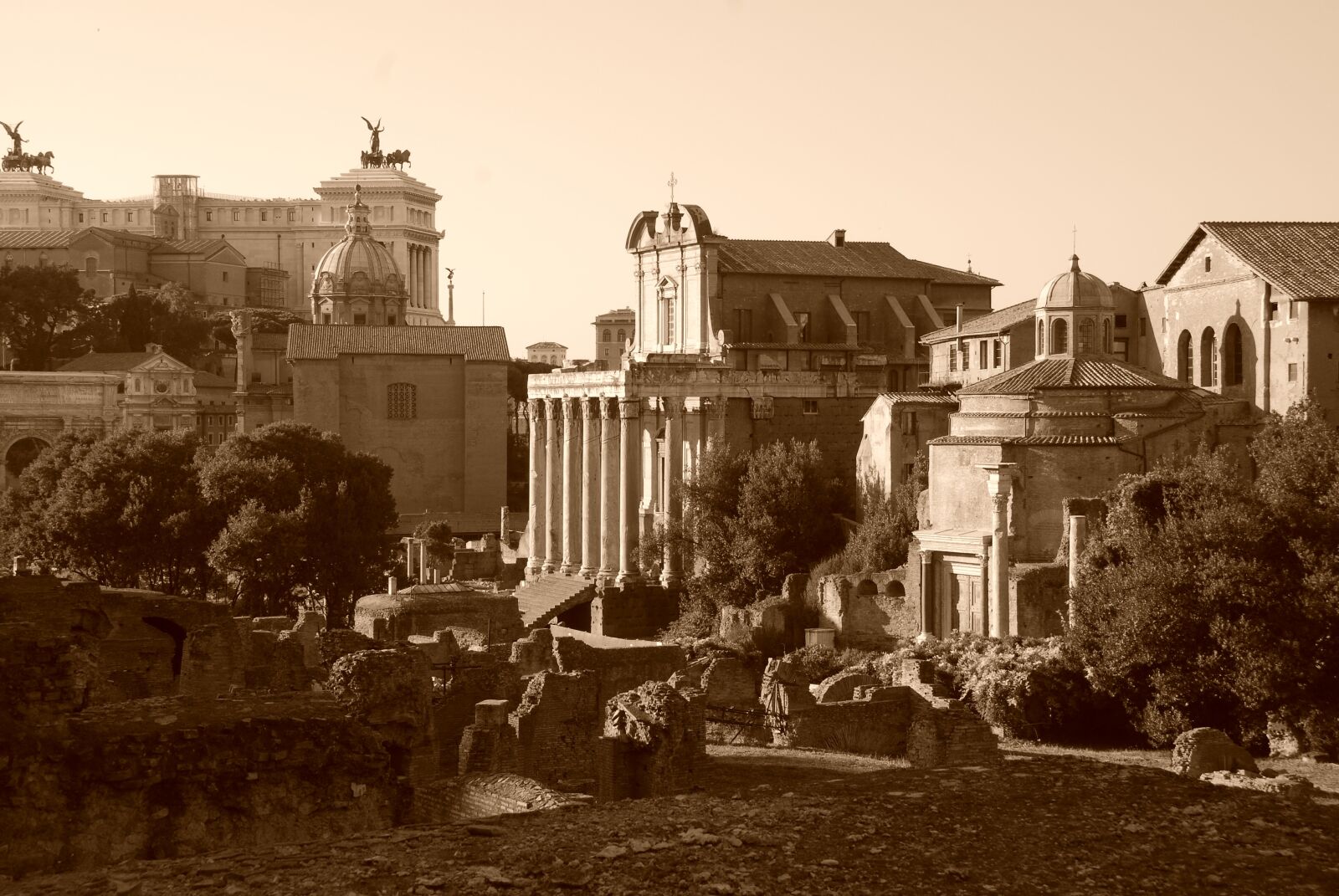Nikon D80 sample photo. Rome, forum, ruins photography