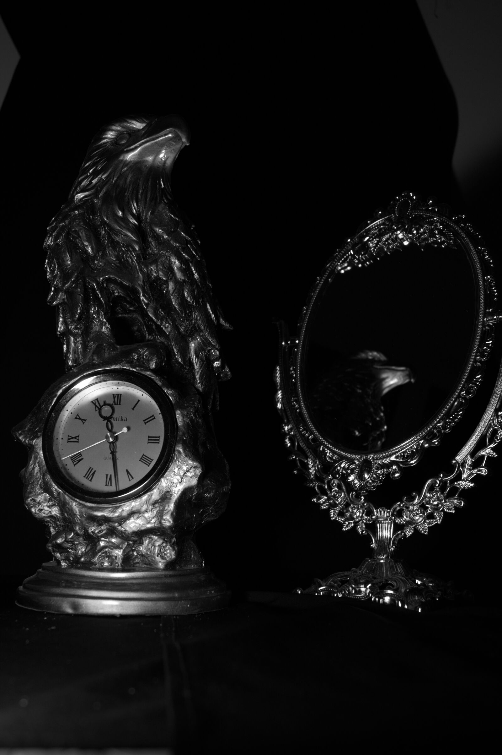 Sony DT 18-55mm F3.5-5.6 SAM II sample photo. Eagle, mirror, design photography