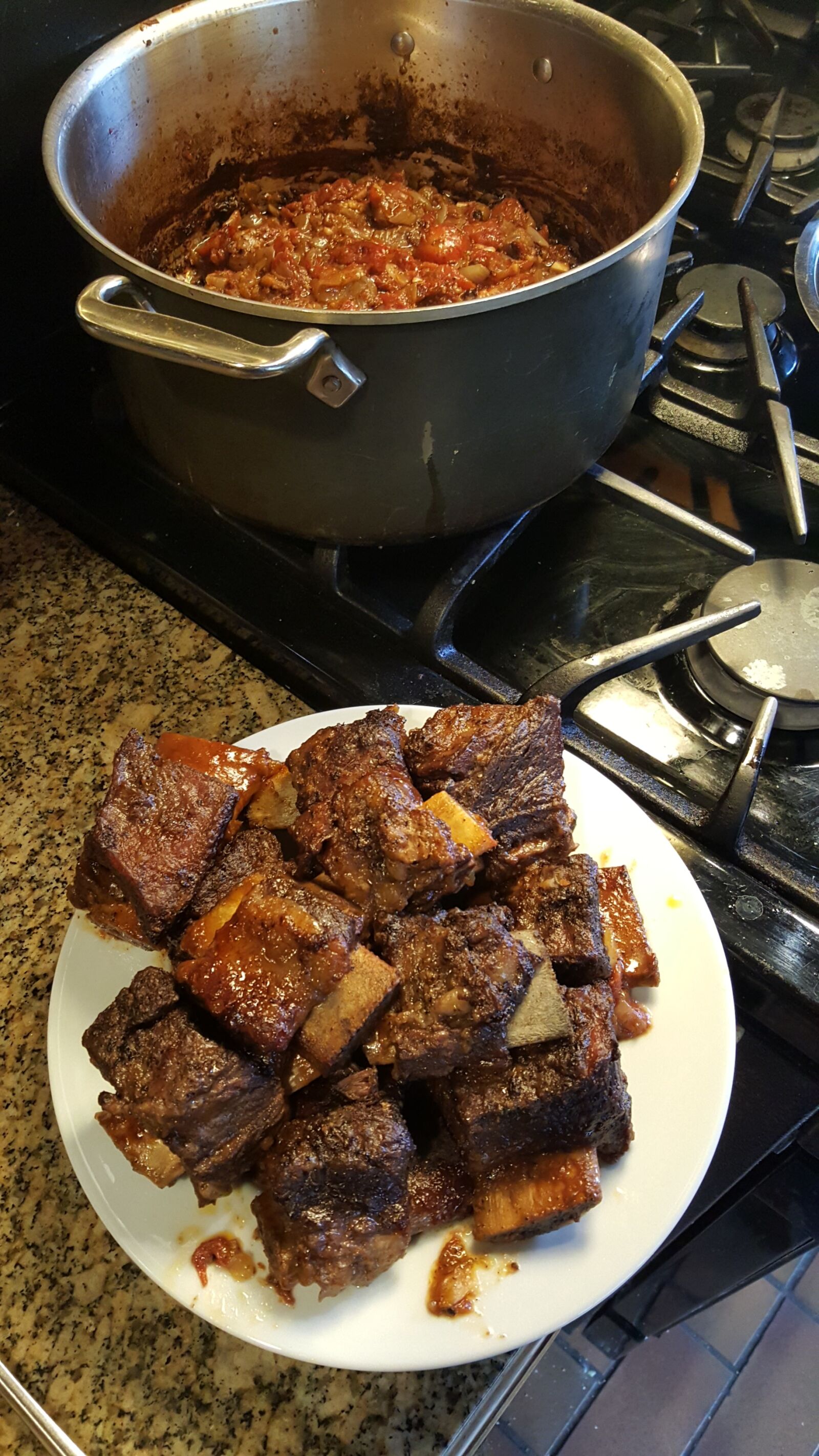 Samsung Galaxy S6 sample photo. Beef ribs, braising, dinner photography