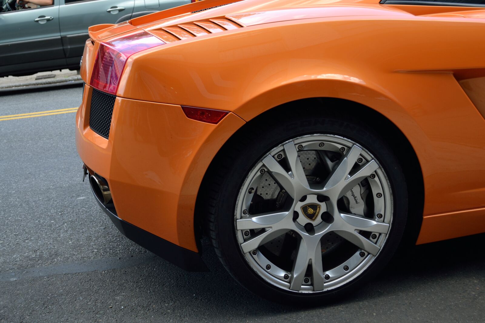 Nikon D3100 sample photo. Lamborghini, rear week, tail photography