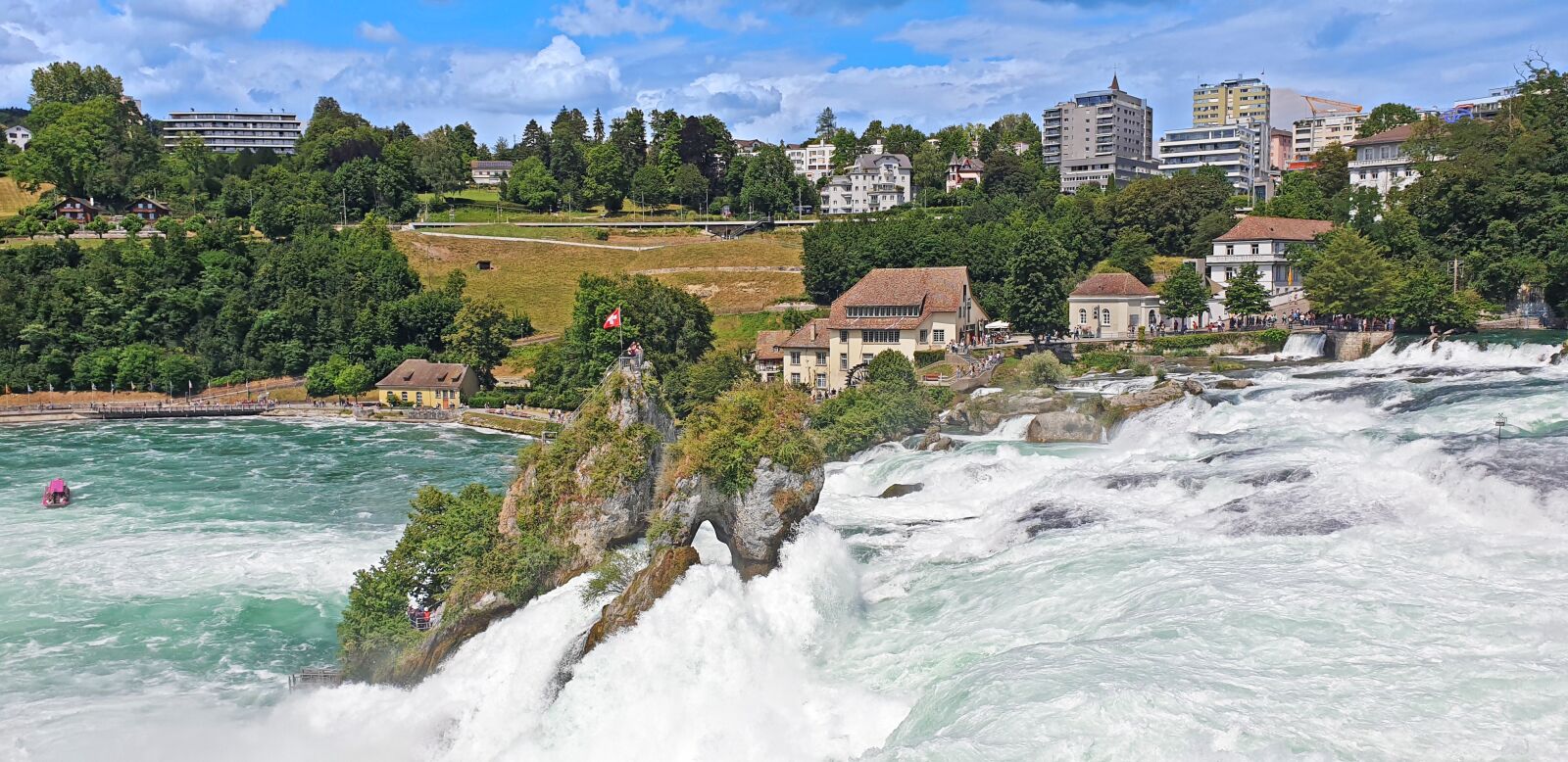 Samsung Galaxy S9+ sample photo. Switzerland, waterfall, rhine falls photography