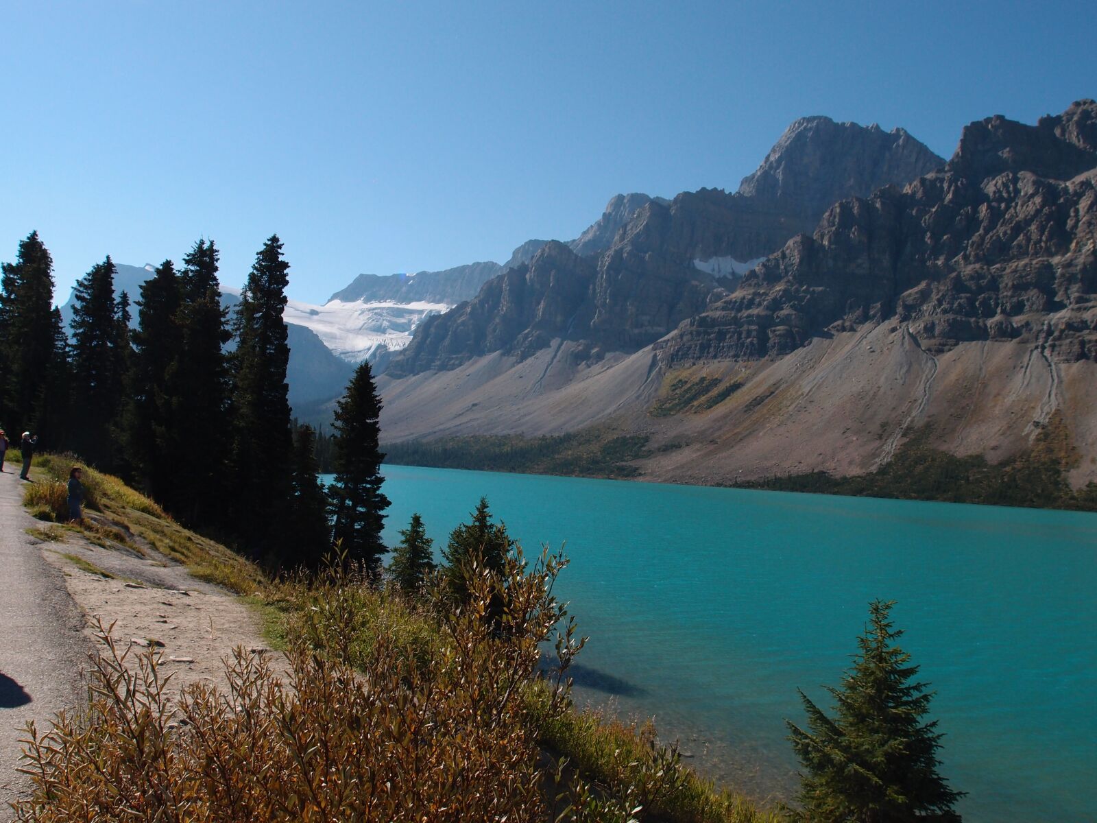 Olympus XZ-1 sample photo. Bow lake, canada, glacier photography