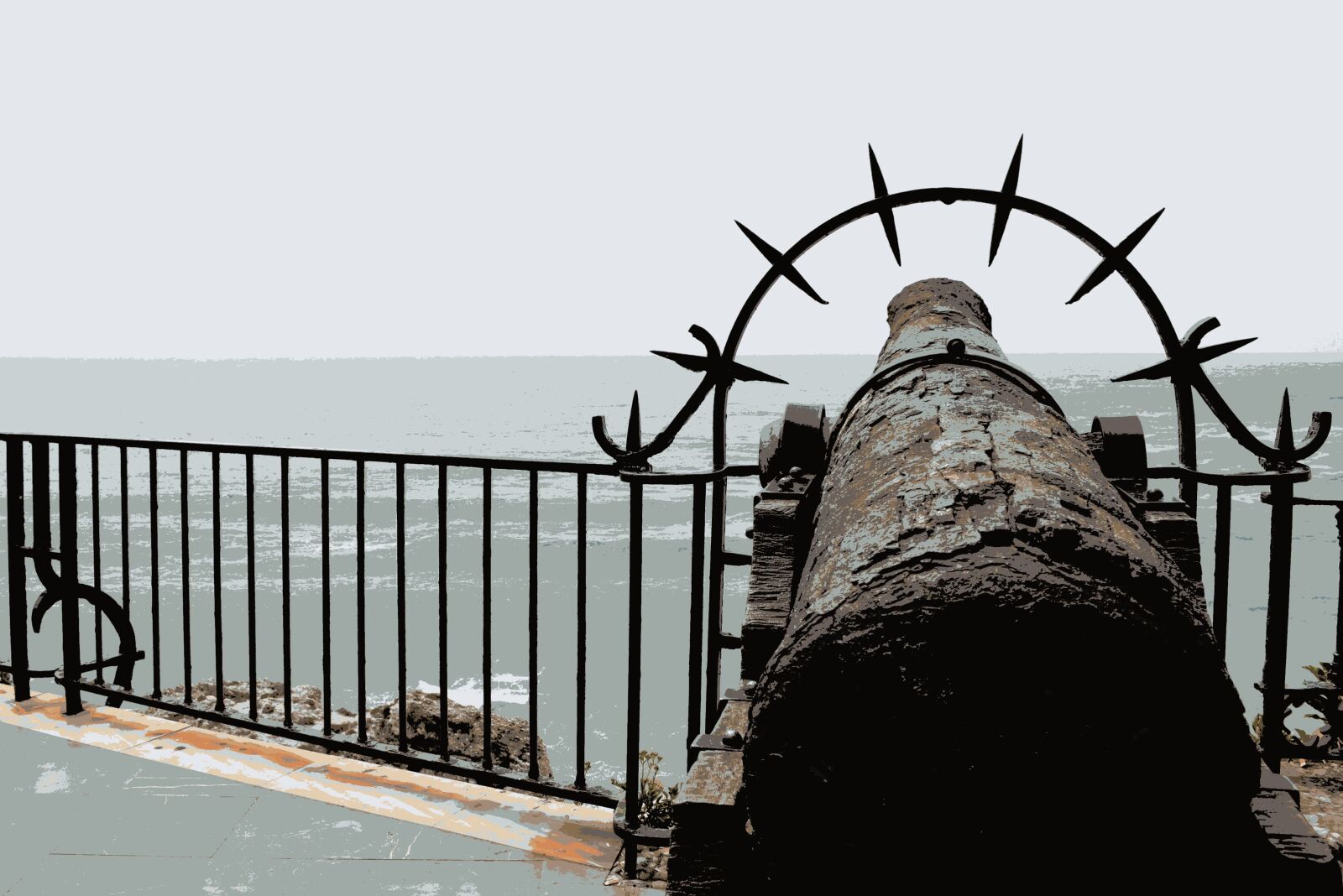 Nikon D5100 sample photo. Sea, gun, fortress photography
