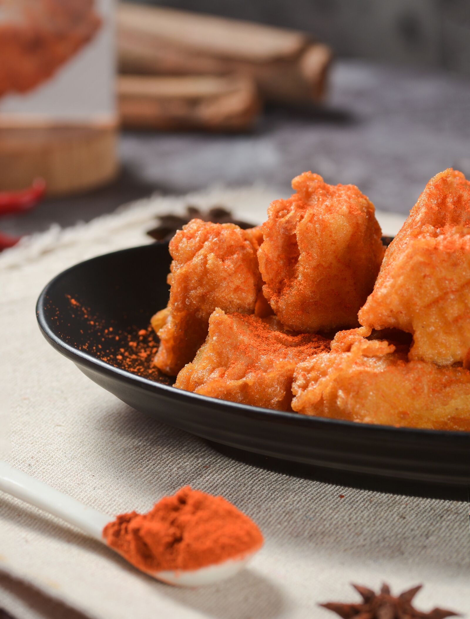 Nikon D7100 sample photo. Fried chicken, chili, fast photography