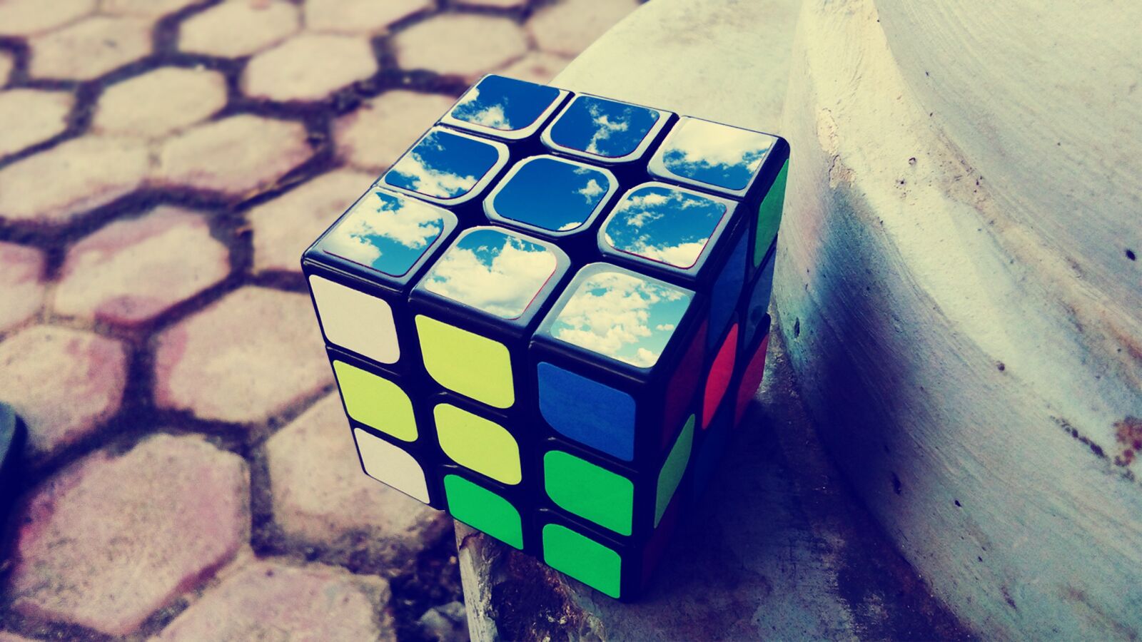 vivo Y28 sample photo. Rubik, cube, puzzle photography