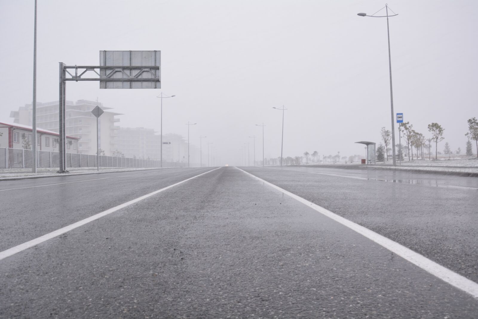 Nikon D5200 sample photo. Road, fog, street photography