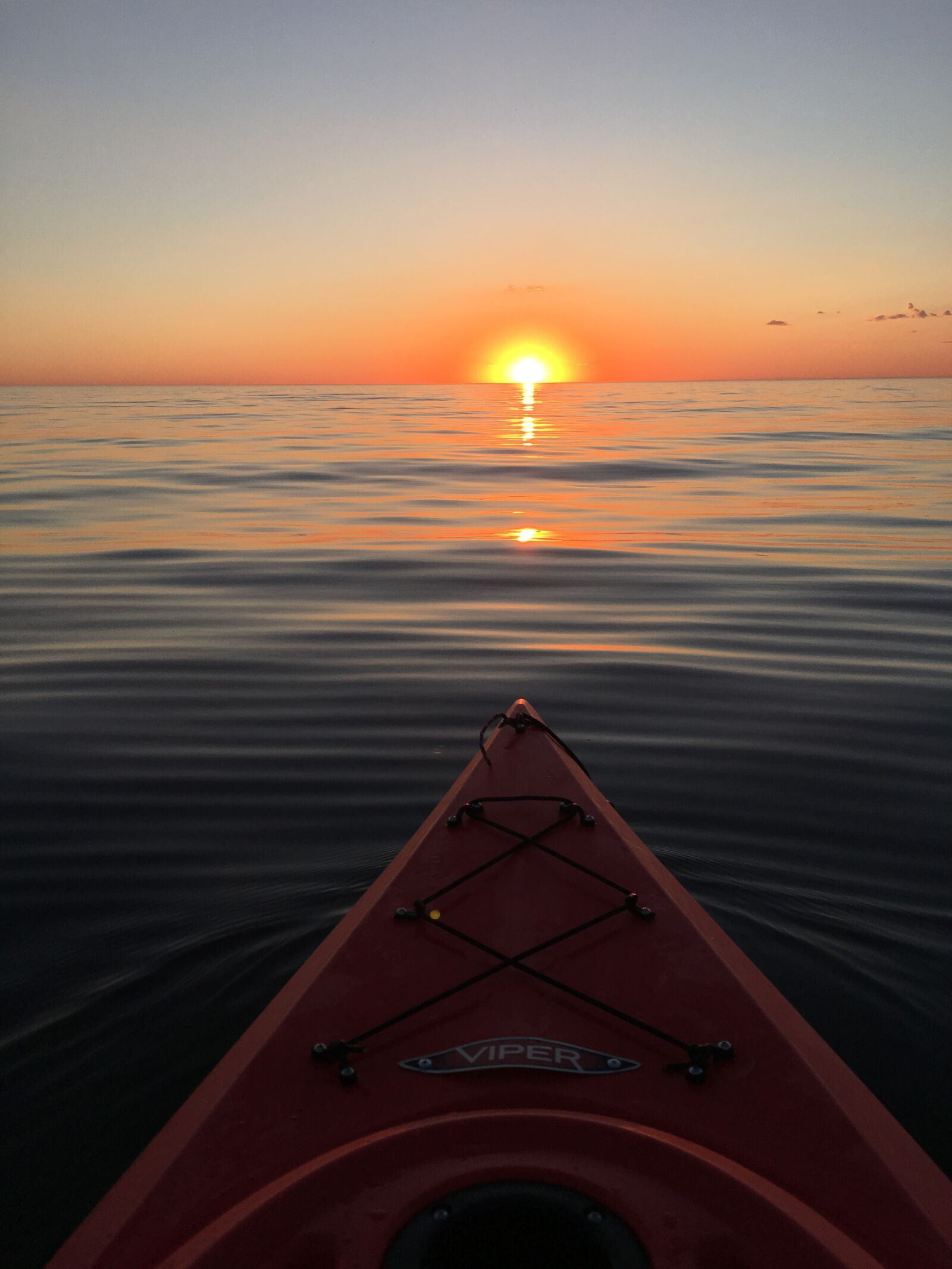 Apple iPhone 6s sample photo. Sunset, kayak, water photography