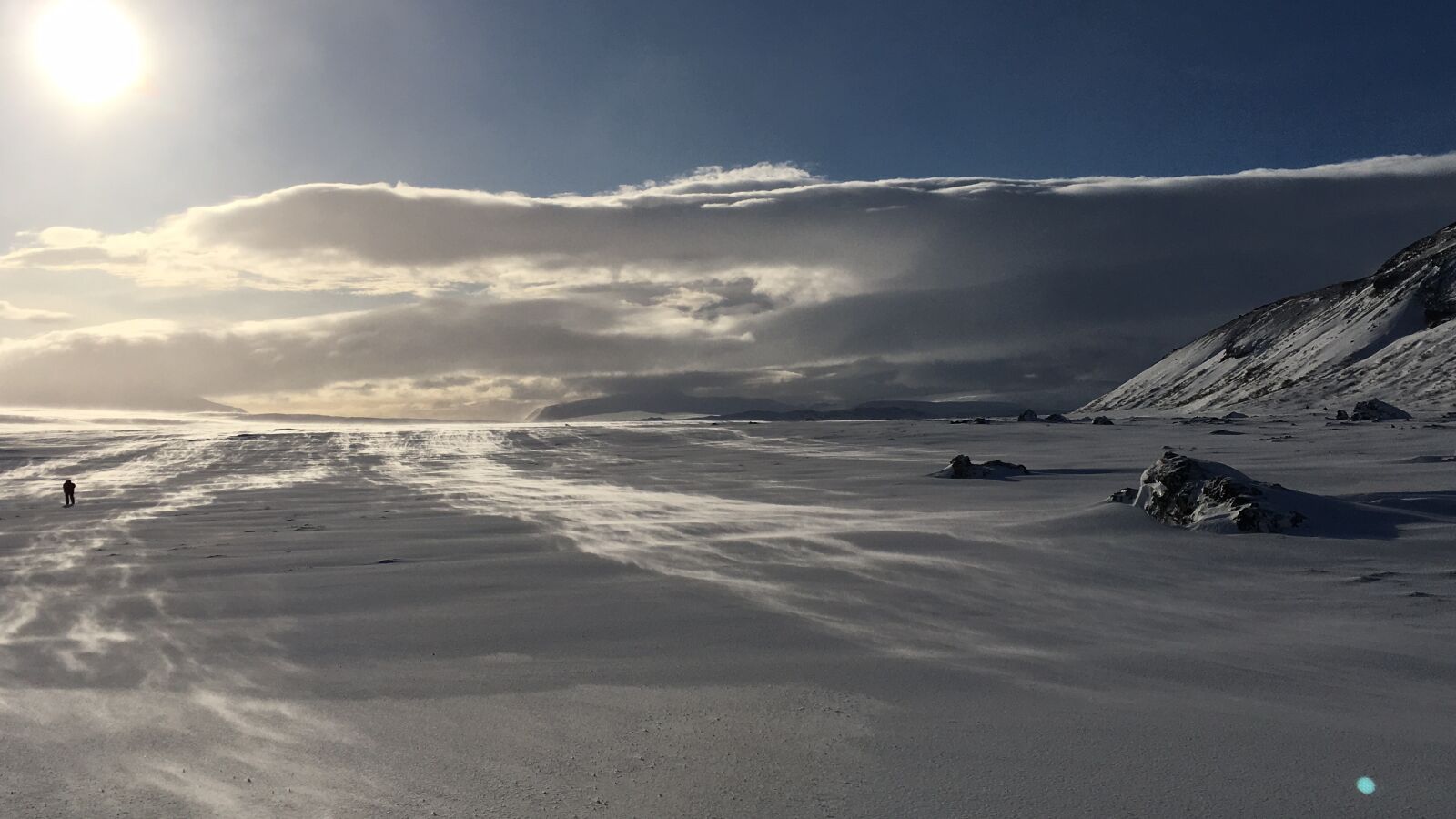 Apple iPhone 6s sample photo. Iceland, snow, bleak photography