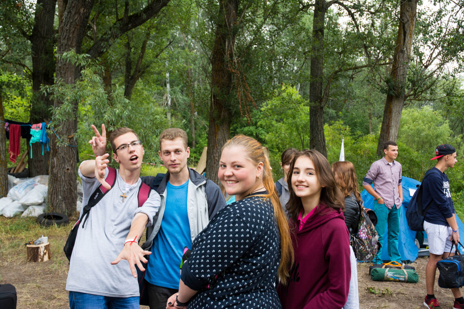 Nikon D7100 sample photo. Camp, dip, forest, pine photography