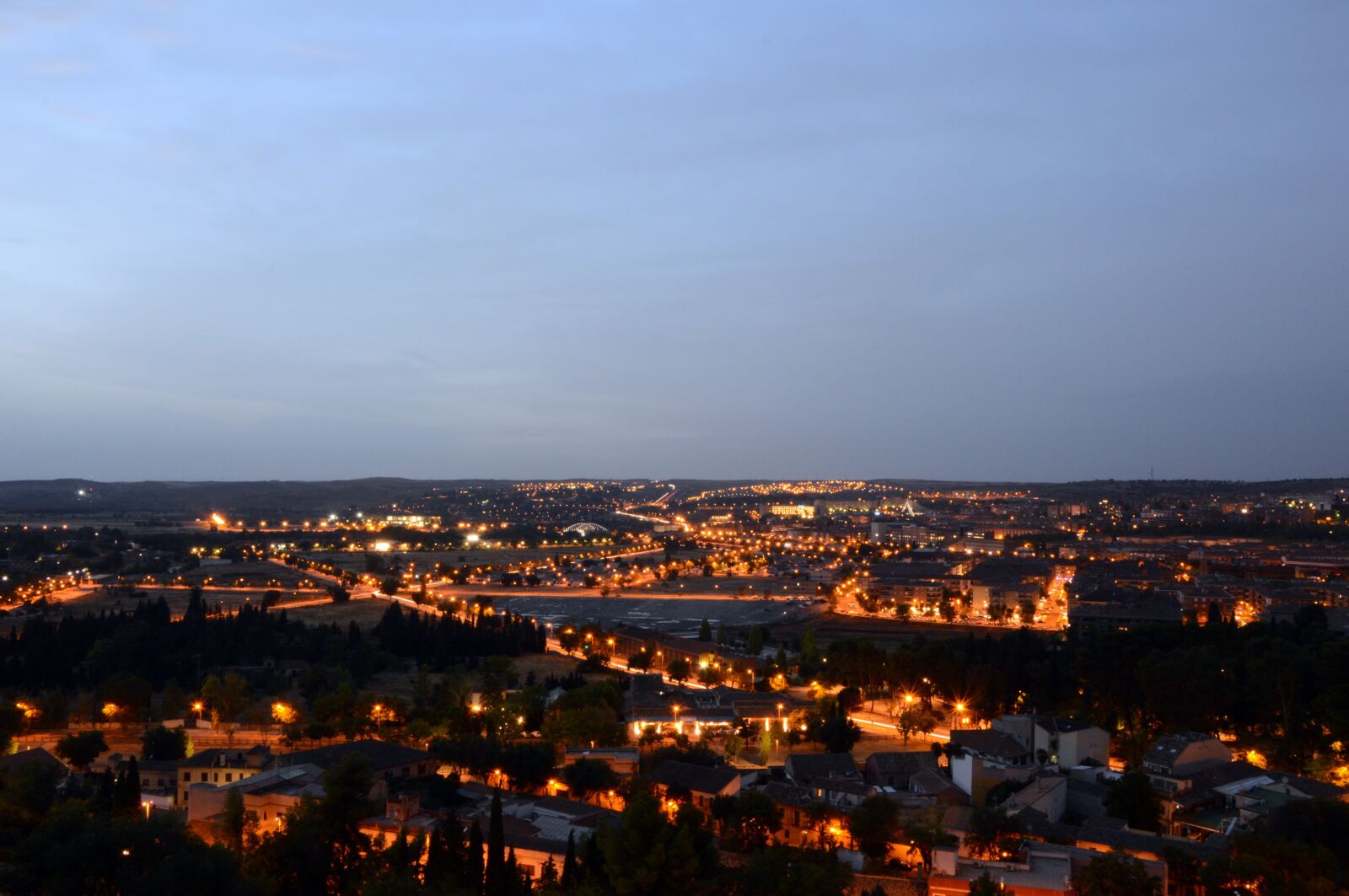 Nikon D3200 sample photo. Night, landscape, toledo photography